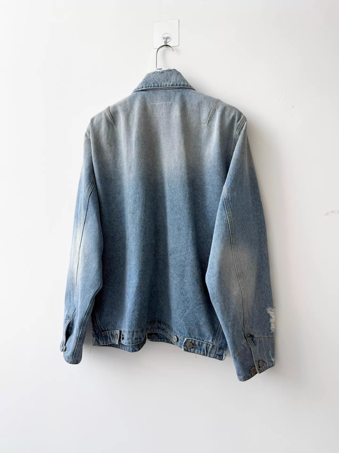 MM6 MM6 S/S25 Mud-Dyed Distressed Light Blue Jacket 50 Size US M / EU 48-50 / 2 - 4 Thumbnail