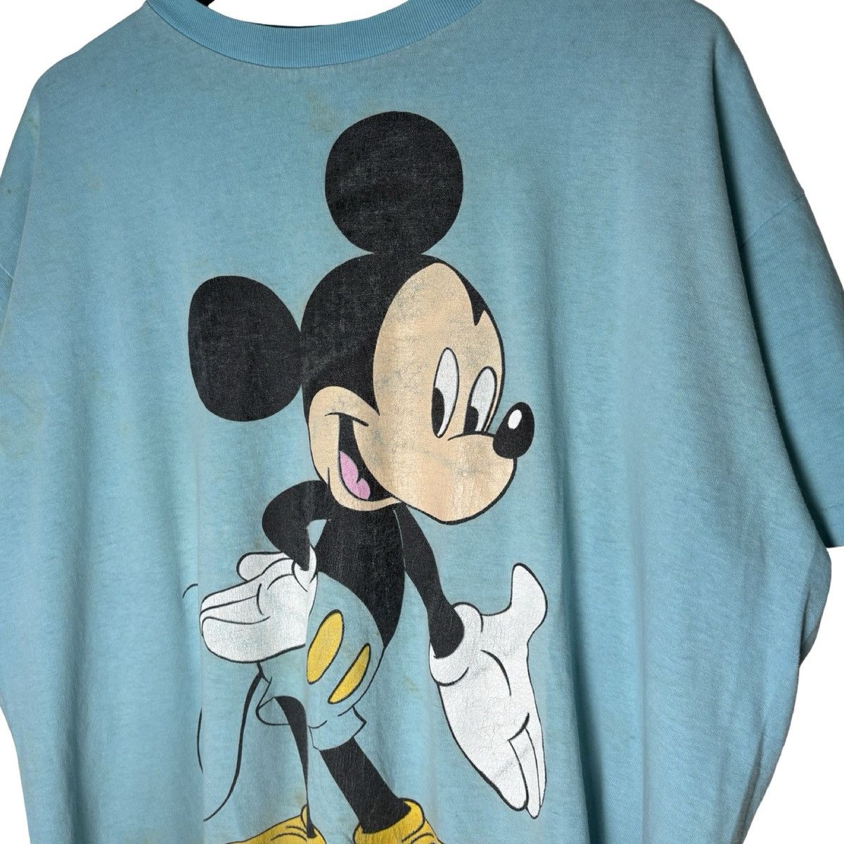 Other Vintage 80s Disney Big Mickey T Shirt Two Tone Mens L Boxy Size US L / EU 52-54 / 3 - 2 Thumbnail