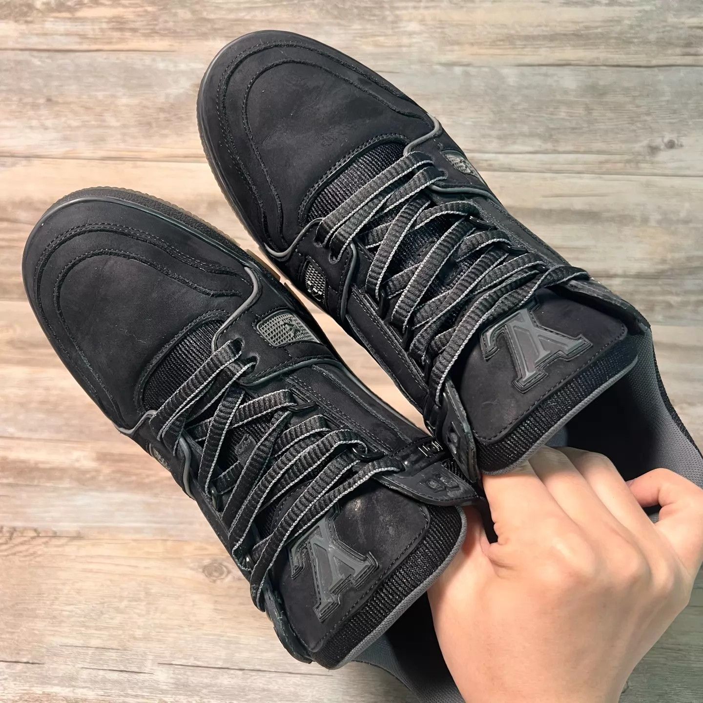 Louis Vuitton Louis Vuitton Black Trainer UK7 (41) 97 New No Box Size US 8 / EU 41 - 5 Thumbnail