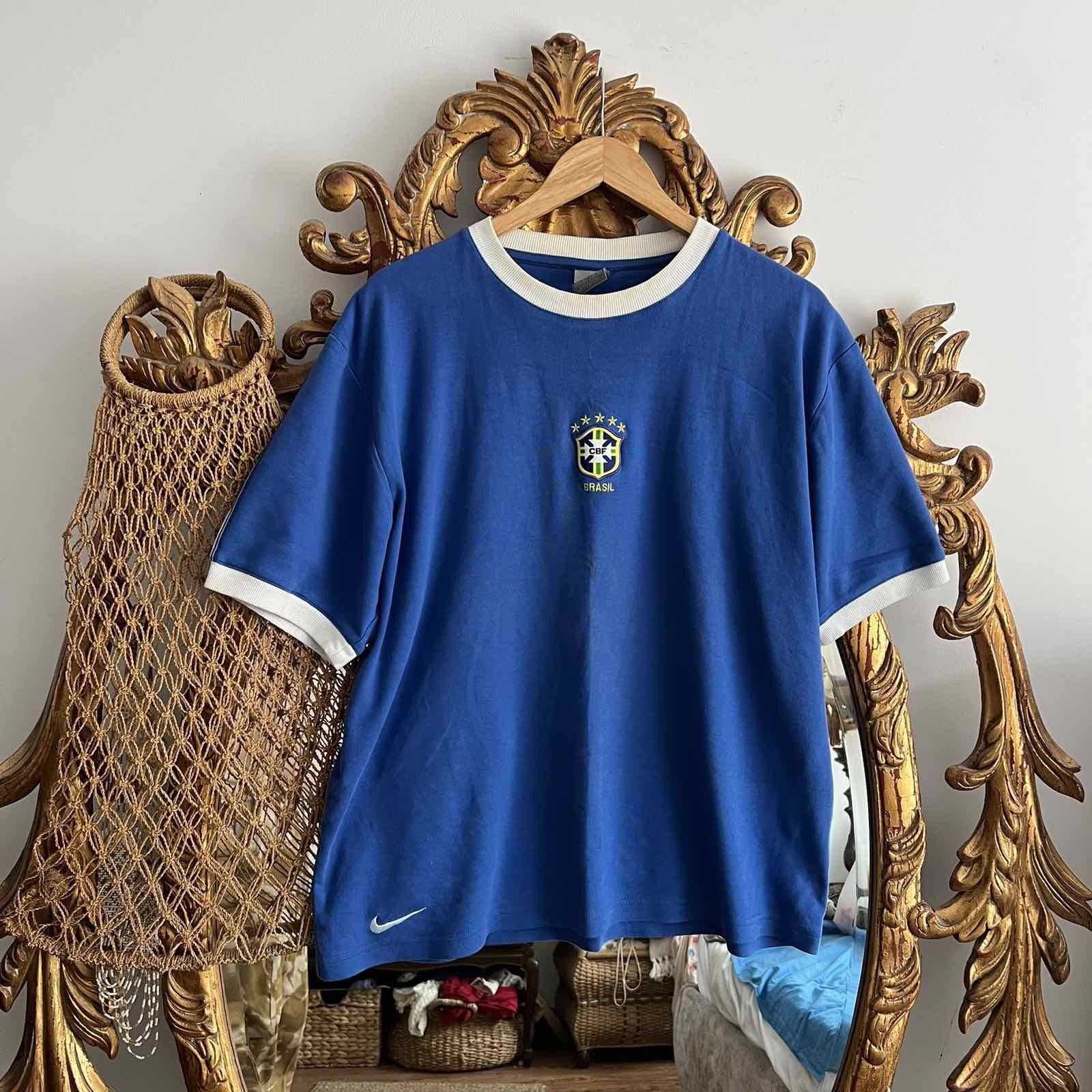 Nike Vintage T-shirt Brazil Football Cup Sz XL