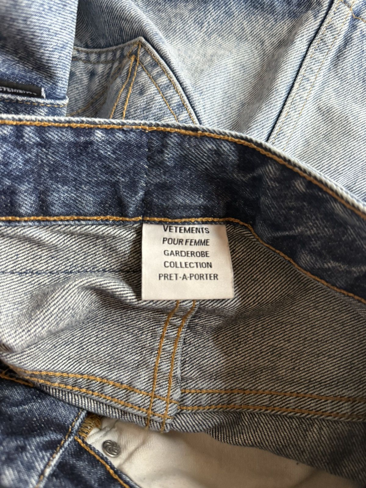 Vetements Mini Denim Vetements skirt Size 25" / US 0 / IT 36 - 4 Thumbnail