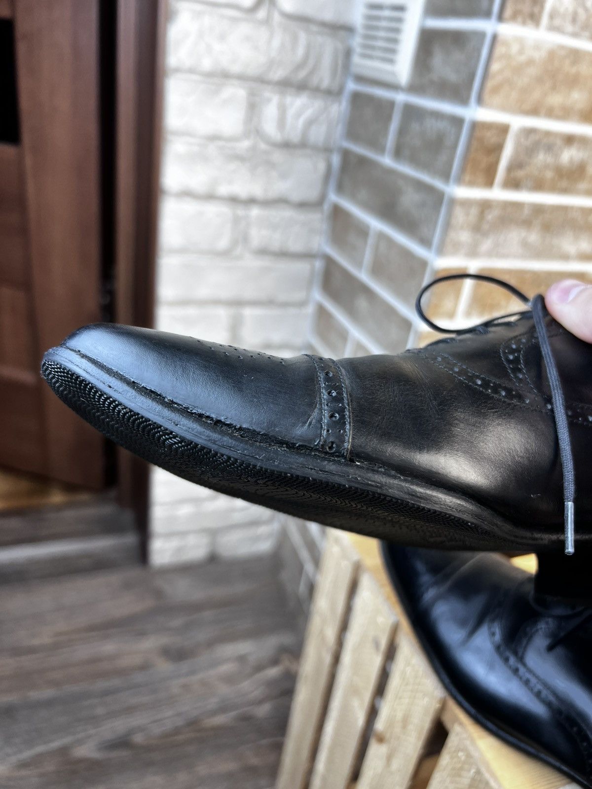 J.M. Weston J.M Weston Black Leather Cap Toe Oxford Brogues Shoes UK7 Size US 8 / EU 41 - 9 Thumbnail