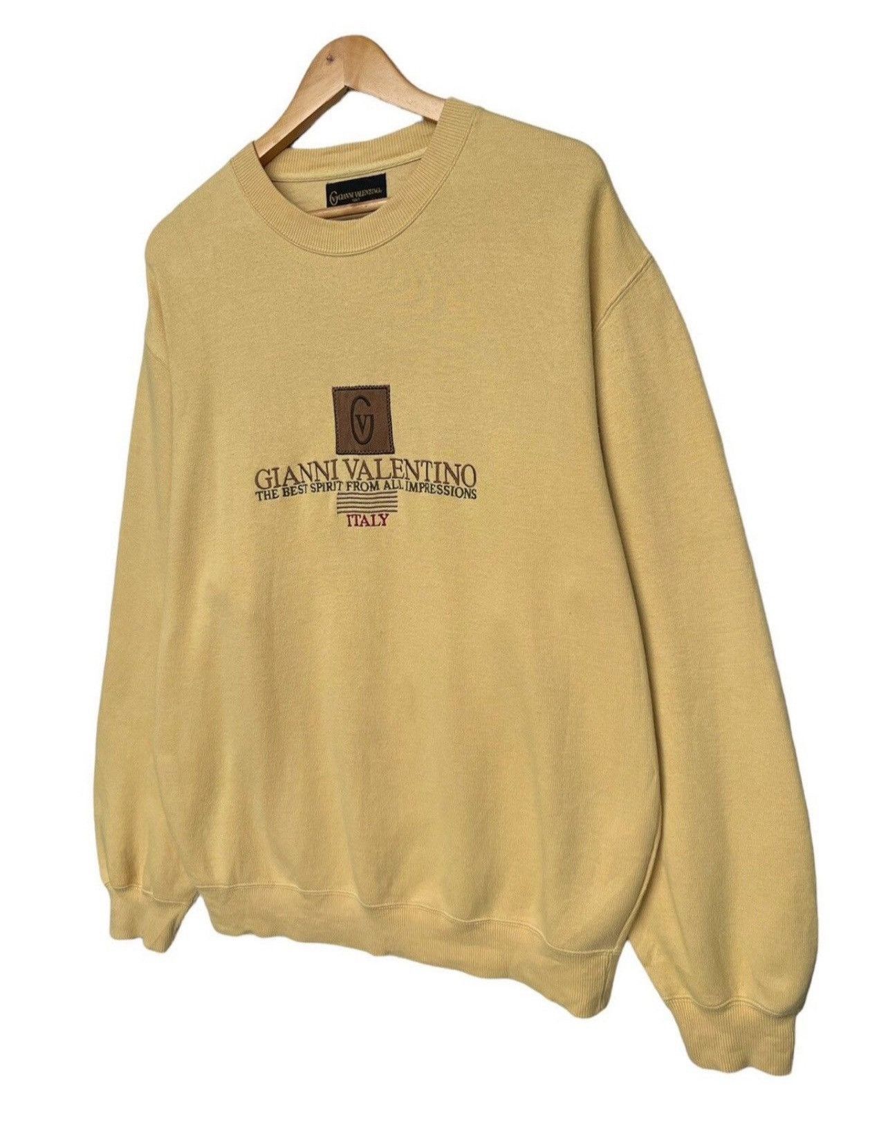 Gianni Valentino Vintage Gianni Valentino Spell Out Embroidery Sweatshirt Size US L / EU 52-54 / 3 - 2 Thumbnail