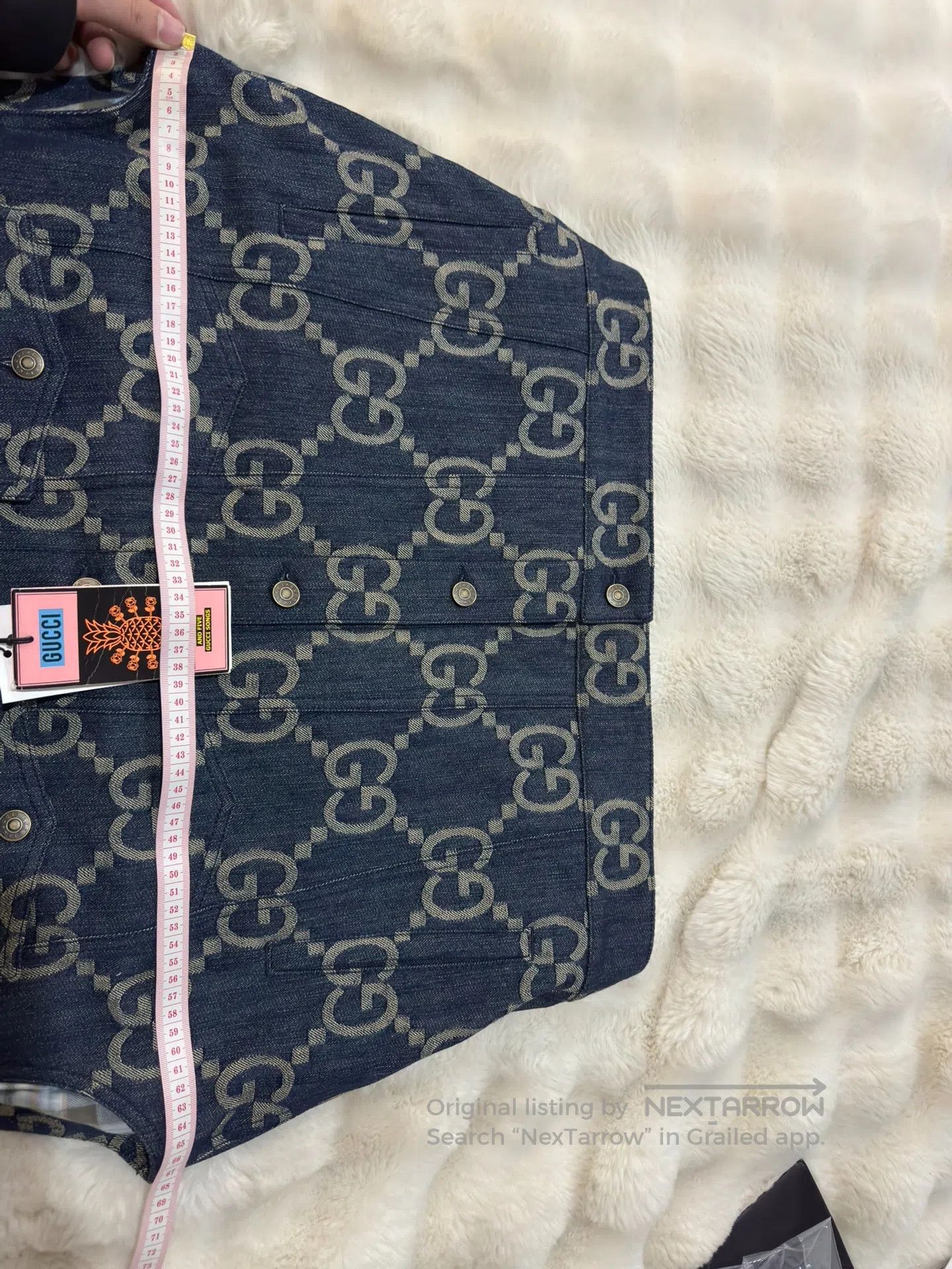 Gucci Guicci Printed Denim Vest| Size US M / EU 48-50 / 2 - 8 Thumbnail