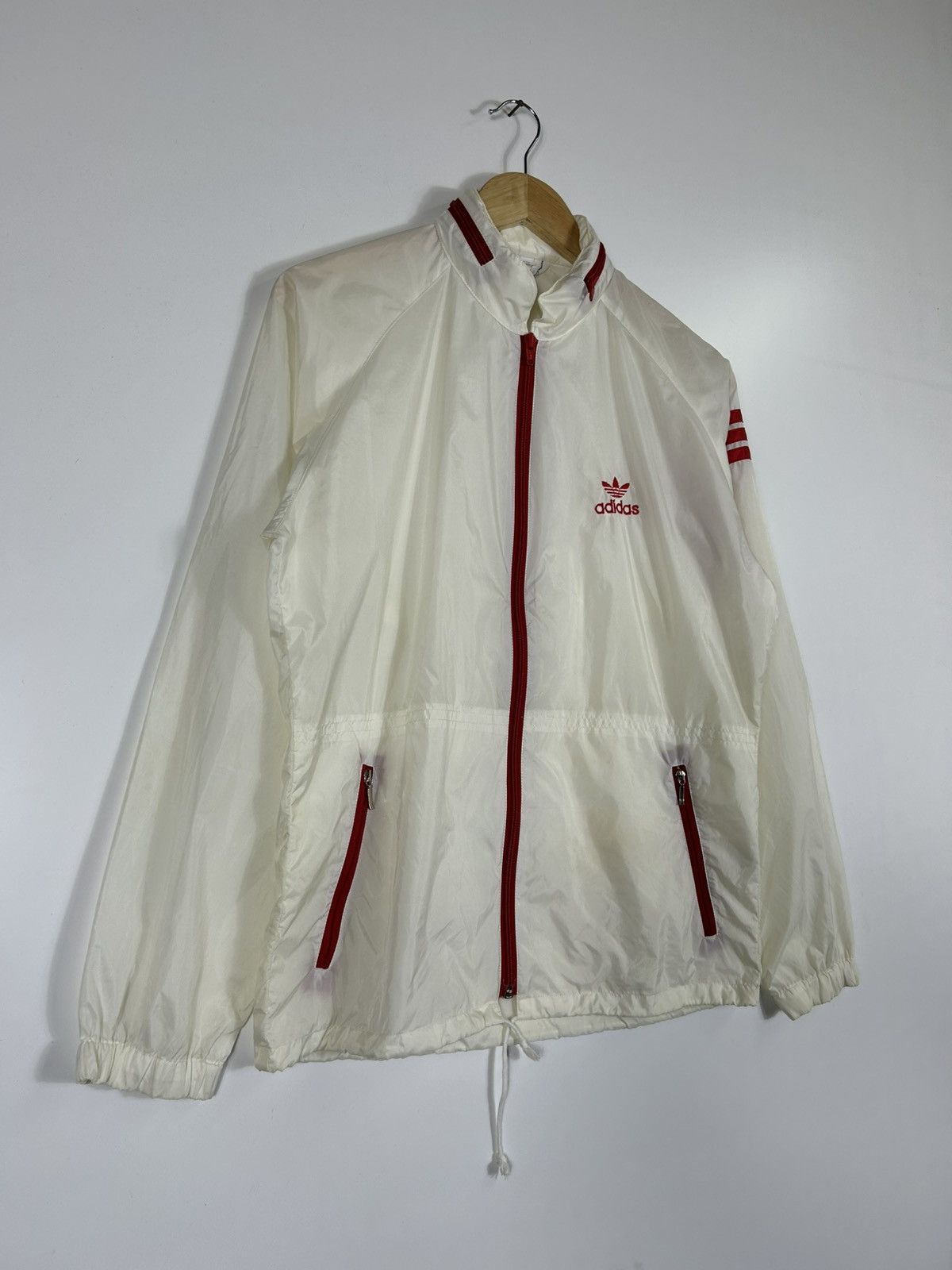 Adidas × Descente × Vintage ⚡️Vintage 80’s Adidas Zipper Windbreaker Jacket Size US M / EU 48-50 / 2 - 2 Thumbnail