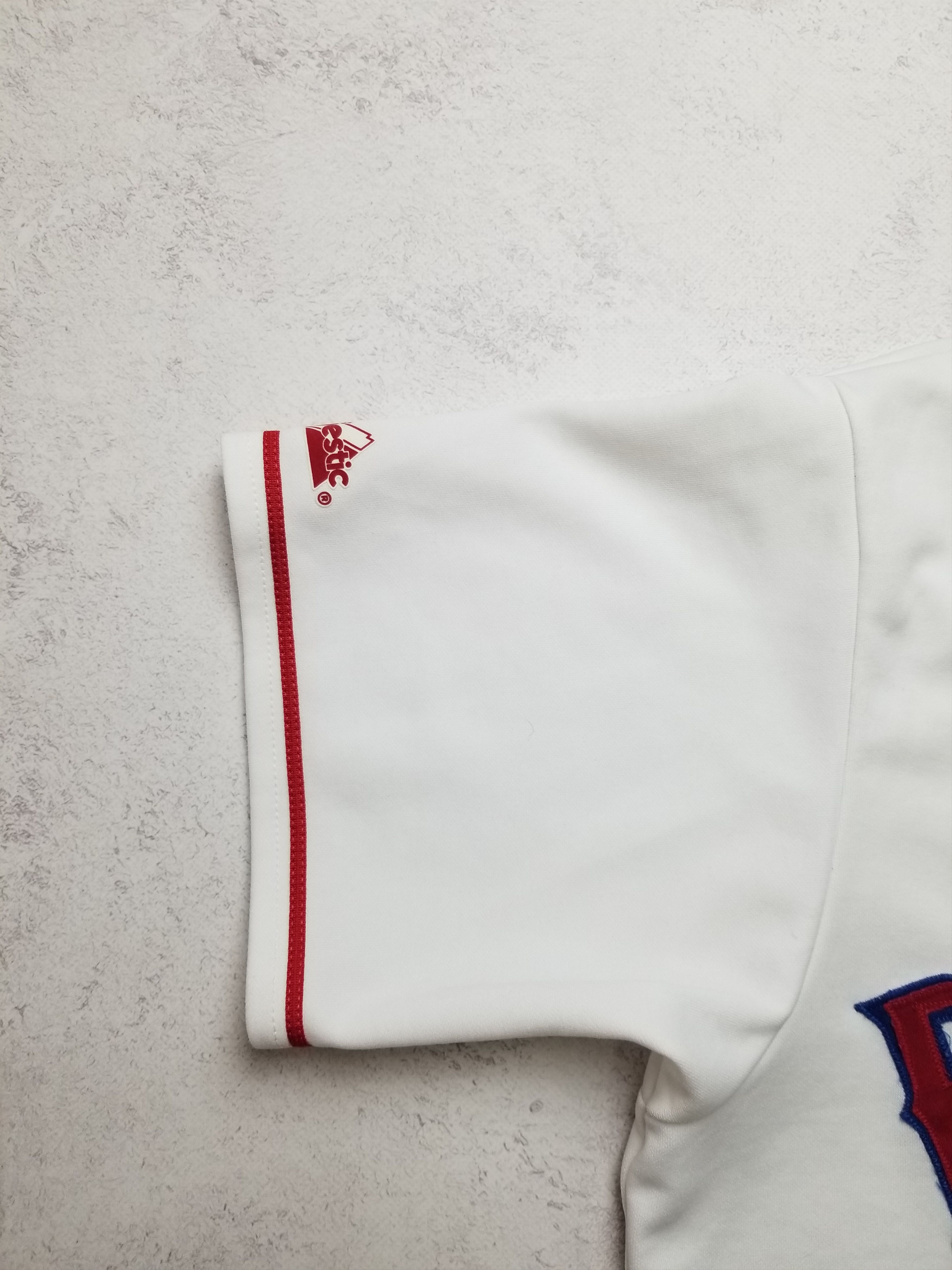 Majestic VTG Rodriguez #7 Texas Rangers Majestic Sewn White Jersey Size US L / EU 52-54 / 3 - 11 Thumbnail
