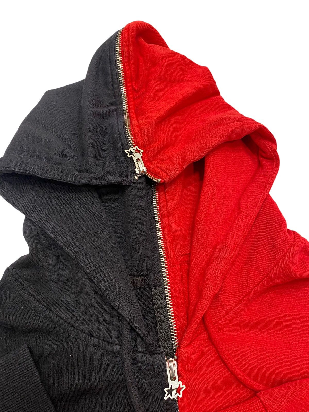 Designer (Di)vision Split Zip Up Spell Out Hoodie Sweatshirt Size US M / EU 48-50 / 2 - 5 Thumbnail