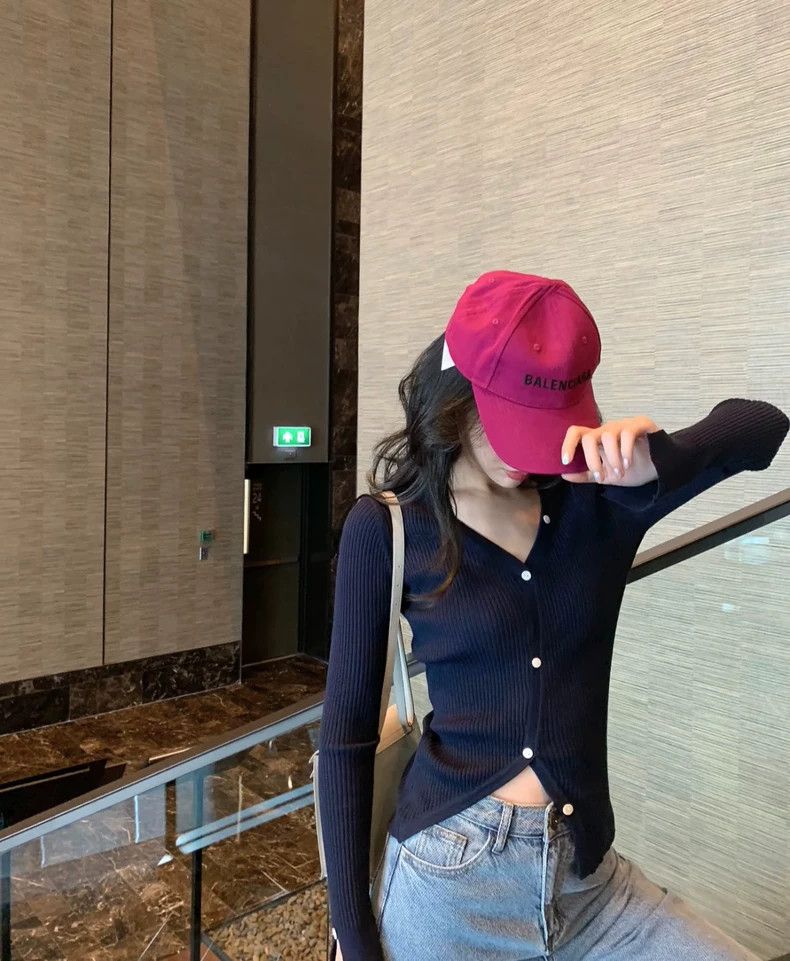 Balenciaga Balenciaga Old embroidered logo baseball cap in dragon frui Size ONE SIZE - 7 Thumbnail