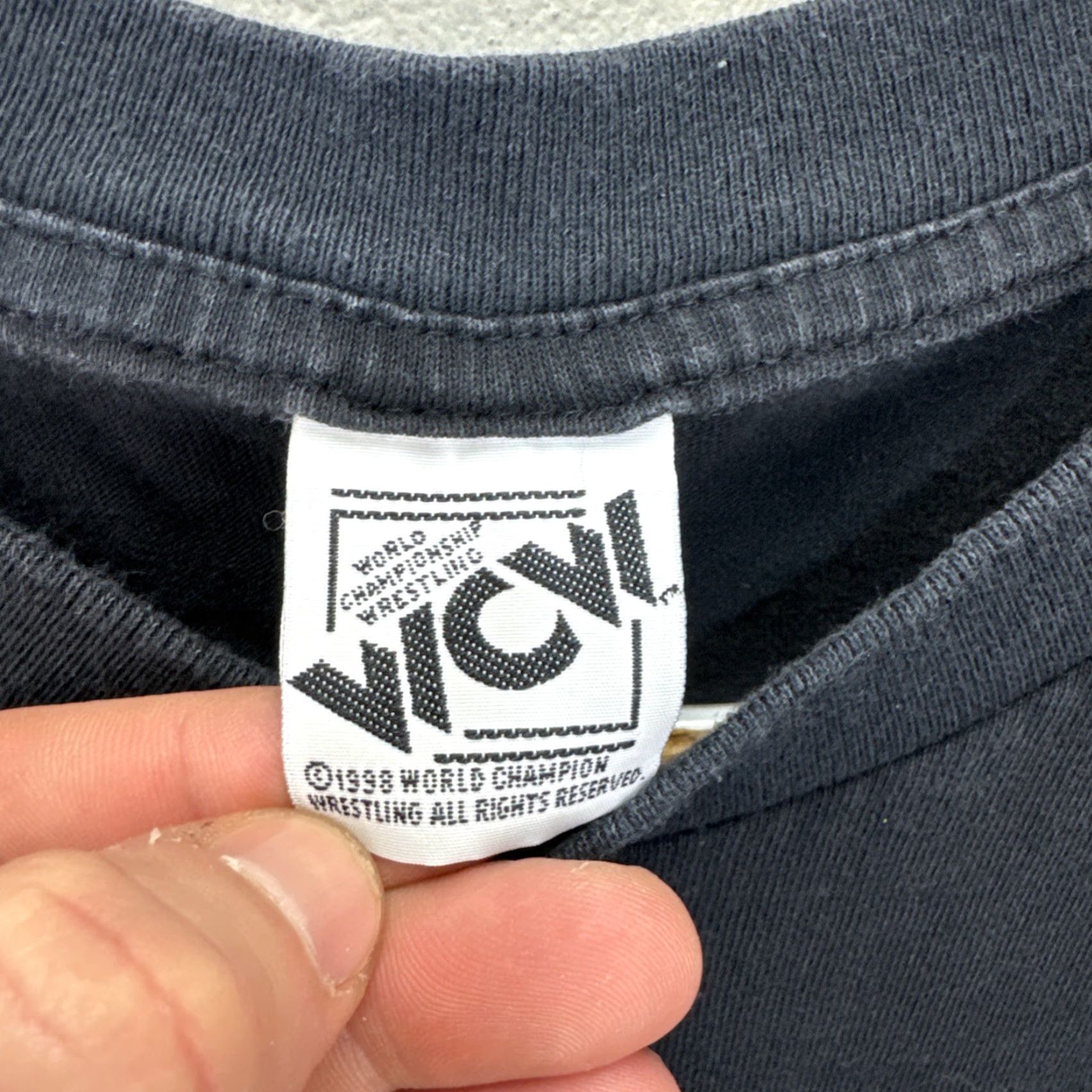 Vintage Vintage 1998 WCW Diamond Dallas Page Wrestling Shirt XL Black Crew Neck Short Sleeve T-Shirt Mens 90s Retro Logo Graphic Print Size US XL / EU 56 / 4 - 3 Thumbnail
