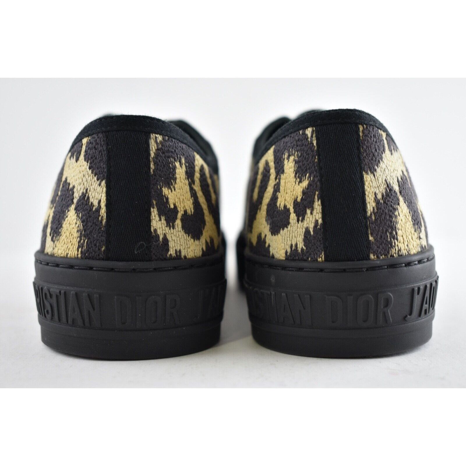Dior Dior Walk'N'Dior Black Leopard Flat Low Top Sneaker 42 Size US 12 / IT 42 - 11 Thumbnail