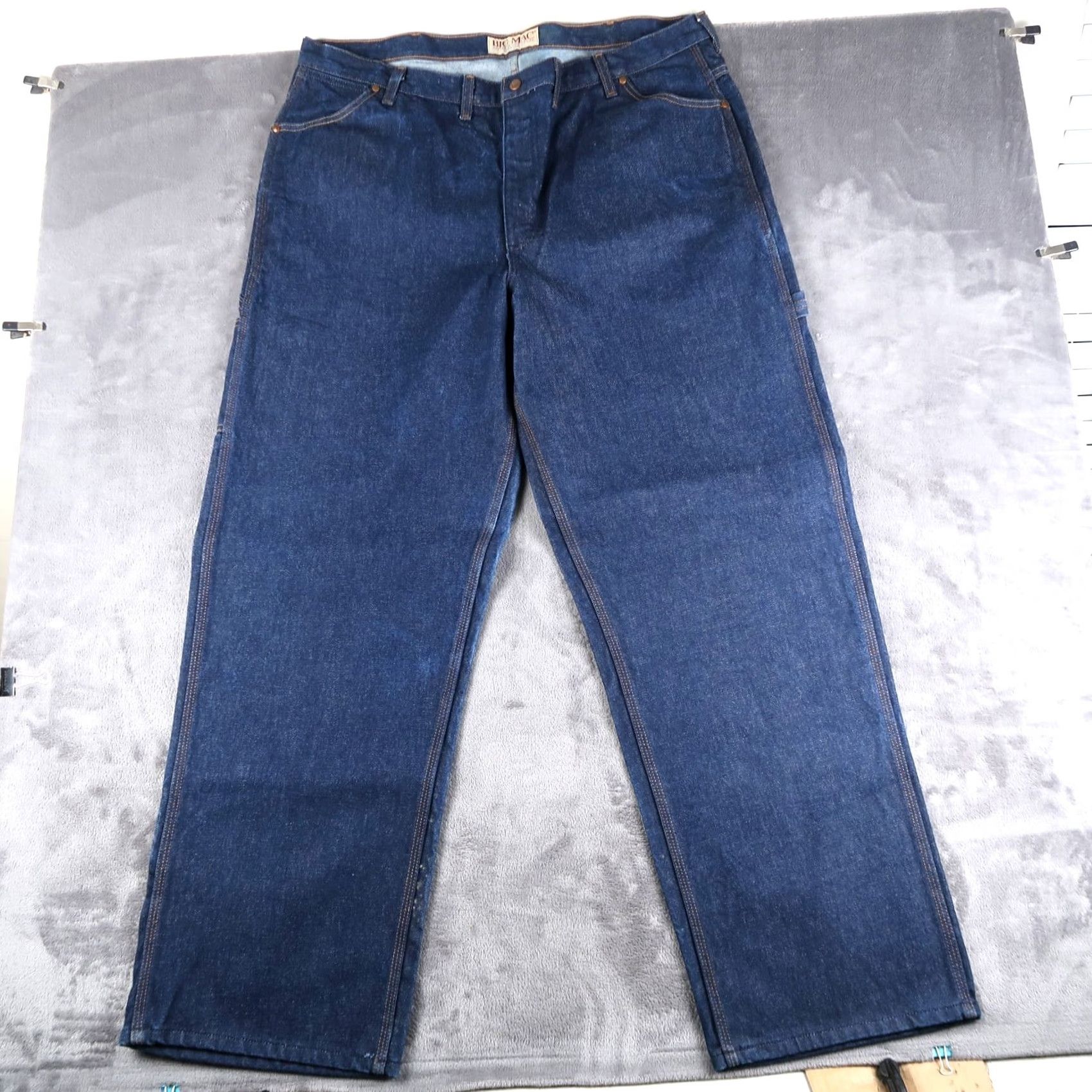 Vintage VINTAGE Big Mac Denim Carpenter Jeans Work Pants 44x32 Blue 1990s Mens Jeans Size US 44 / EU 60 - 2 Thumbnail