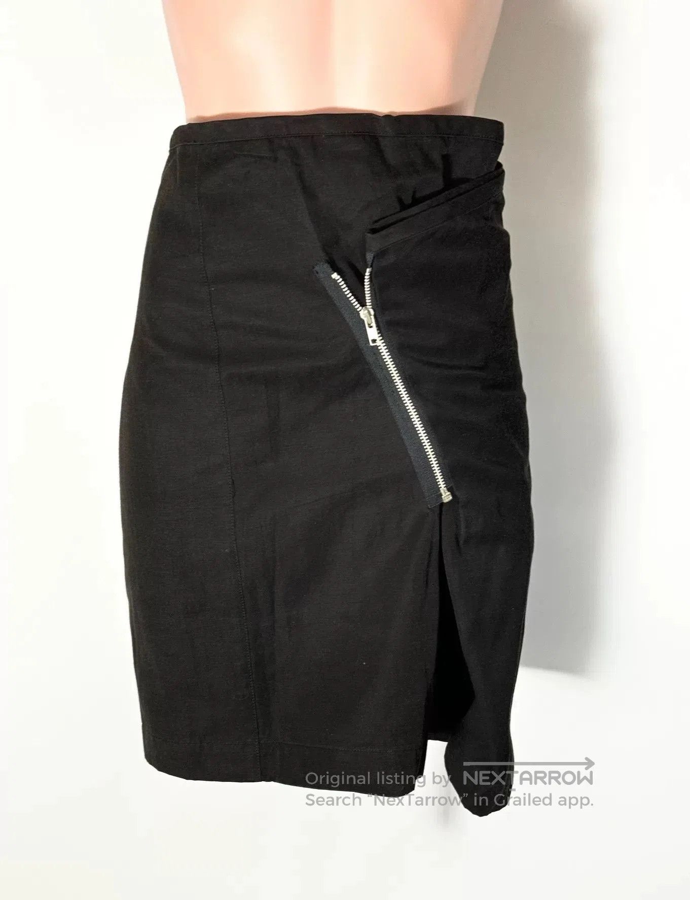Comme des Garcons Comme des Garçons Black Zipper Skirt. Size 23" - 6 Thumbnail