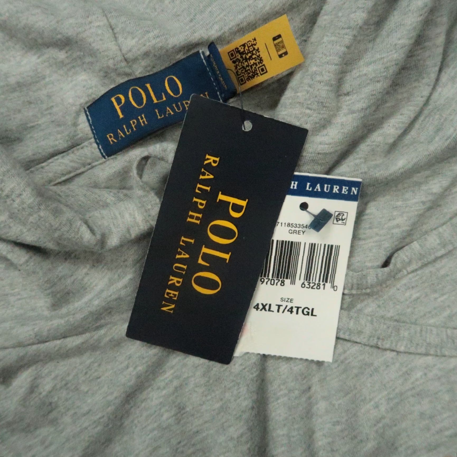 Polo Ralph Lauren Polo Ralph Lauren Hoodie Mens 4XL Tall Gray Christmas Bear Pullover Hooded 4XLT Size US XXL / EU 58 / 5 - 5 Thumbnail