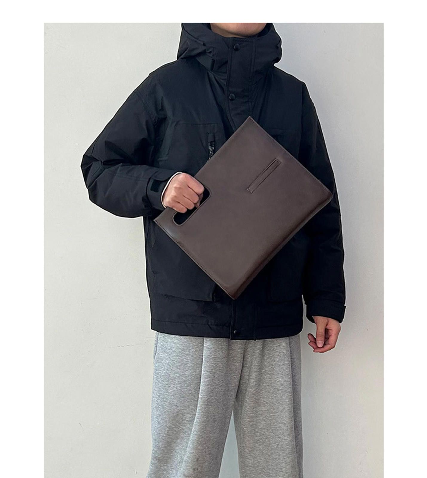 Other Stylish Brown Leather Messenger Bag Size ONE SIZE - 3 Thumbnail