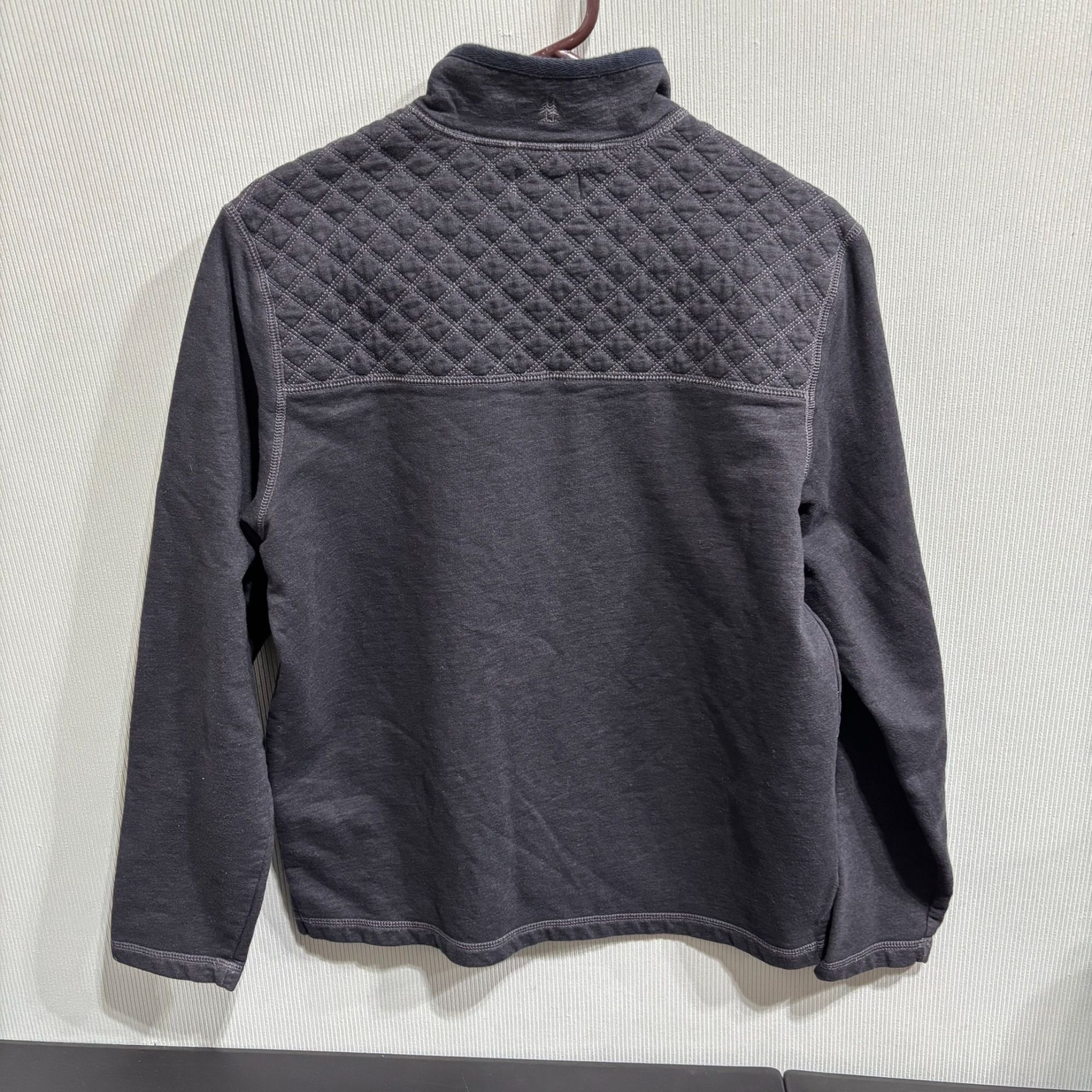 G.H. Bass & Co. G.H. Bass & Co. Men’s Quarter-Zip Pullover M Gray Cotton Ble Size US M / EU 48-50 / 2 - 8 Thumbnail