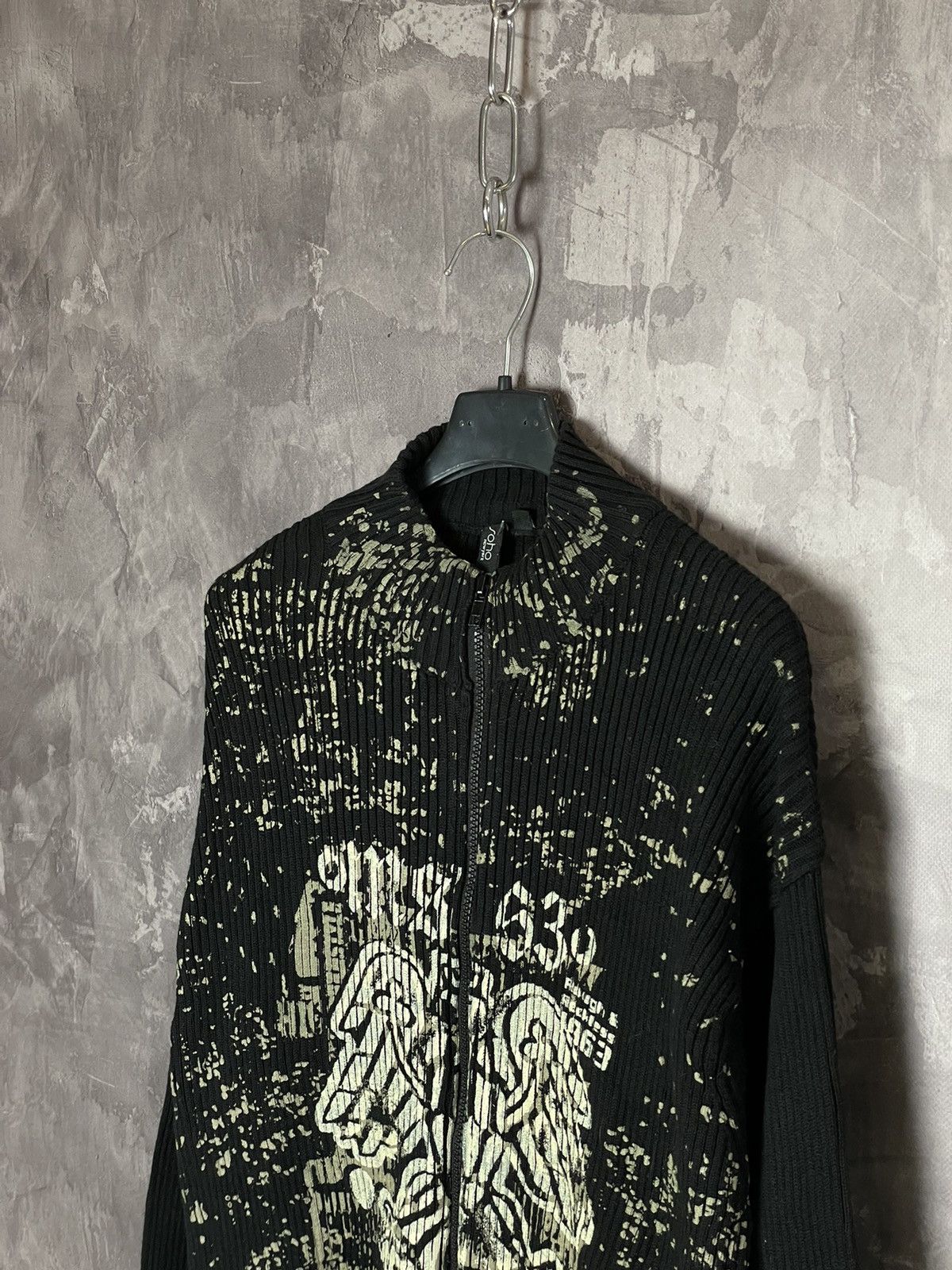 Japanese Brand × Vintage AvantGarde Vintage Sweatshirt Y2K Printed Knit Japan Sweater Size US XL / EU 56 / 4 - 6 Thumbnail