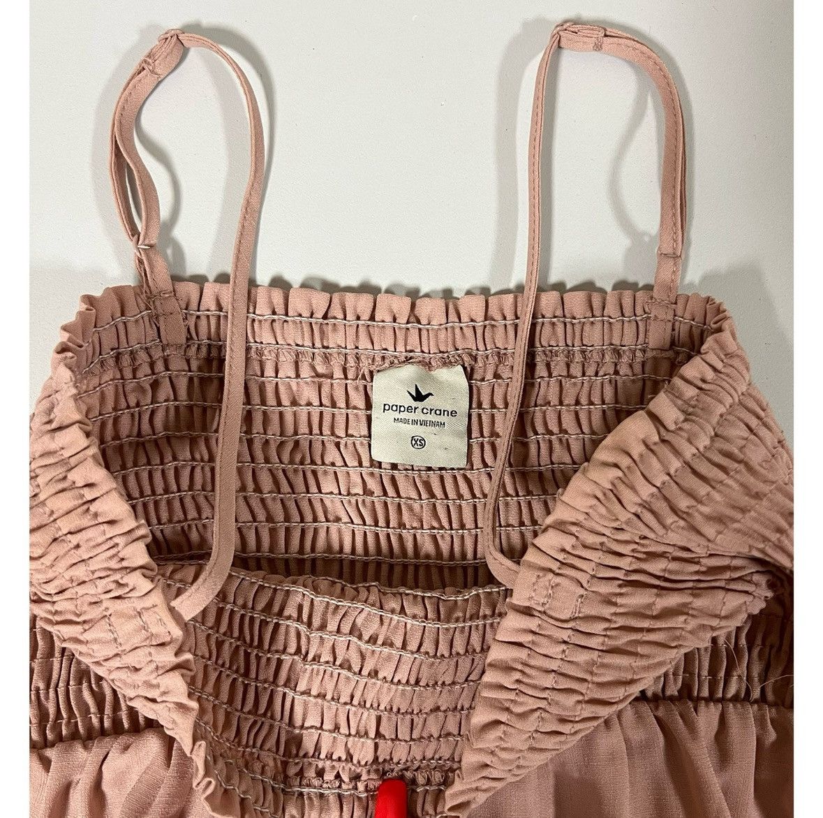 Paper Planes Paper Crane Pink Mauve Babydoll Top Shirt Blouse Size XS 🎀✨ Size XS / US 0-2 / IT 36-38 - 5 Thumbnail