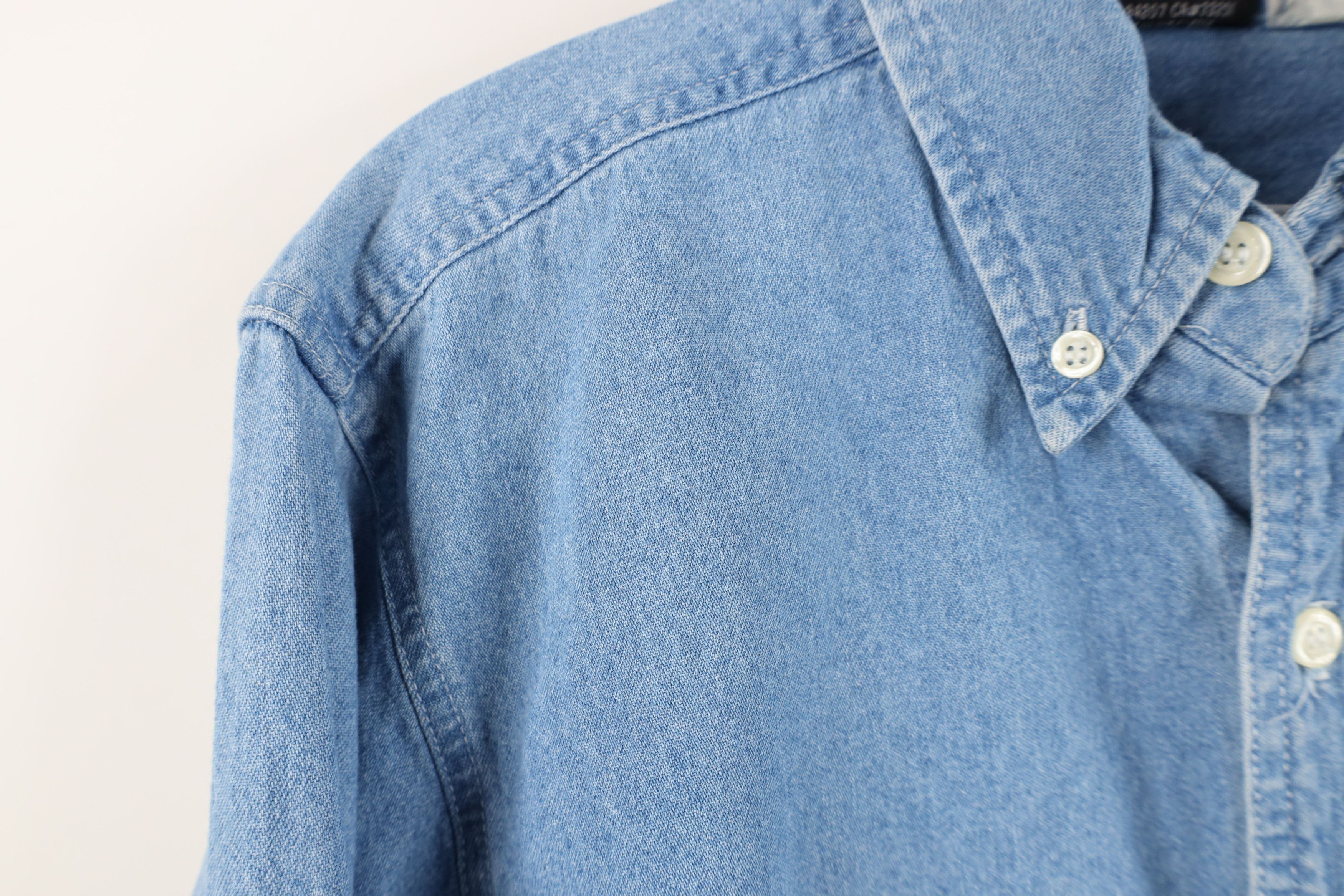 Vintage Vintage 90s Planet Hollywood Beach Denim Button Down Shirt Size US S / EU 44-46 / 1 - 7 Thumbnail