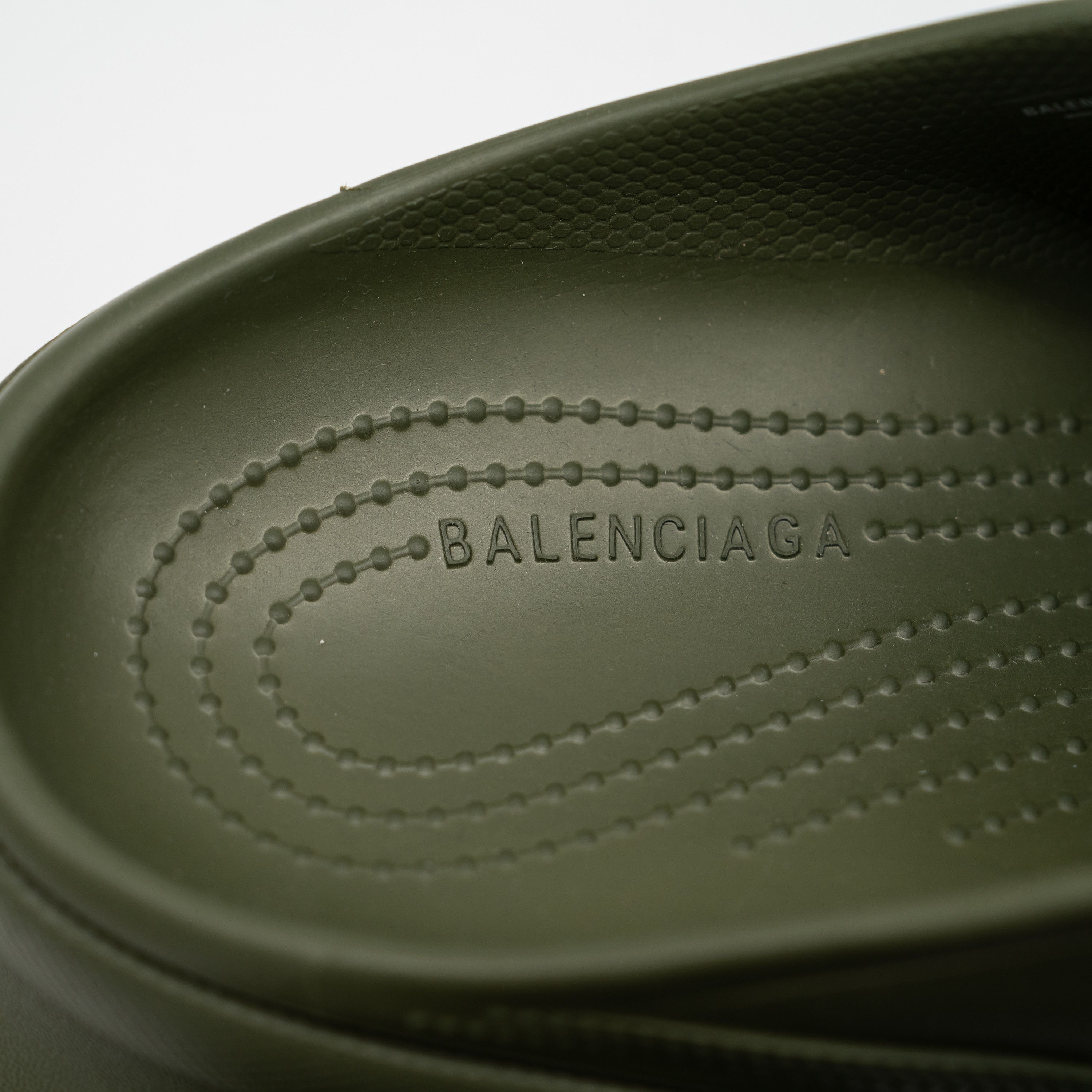 Balenciaga × Crocs 43 - Balenciaga Crocs Mule Green Khaki Slide Sandal Platform Size US 10 / EU 43 - 9 Thumbnail