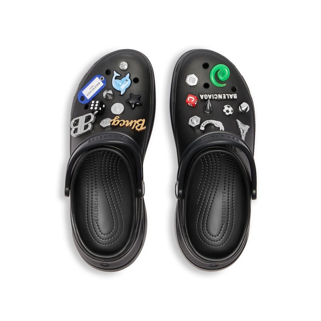 Balenciaga × Crocs o1h1sh10226 Crocs™ Mules Jibbitz™in Black Size US 8 / EU 41 - 5 Thumbnail