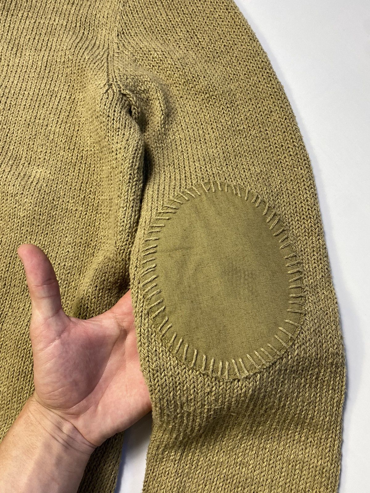 Ralph Lauren RARE! Polo Ralph Lauren Linen Shawl Cable Knit Cardigan Size US M / EU 48-50 / 2 - 14 Thumbnail