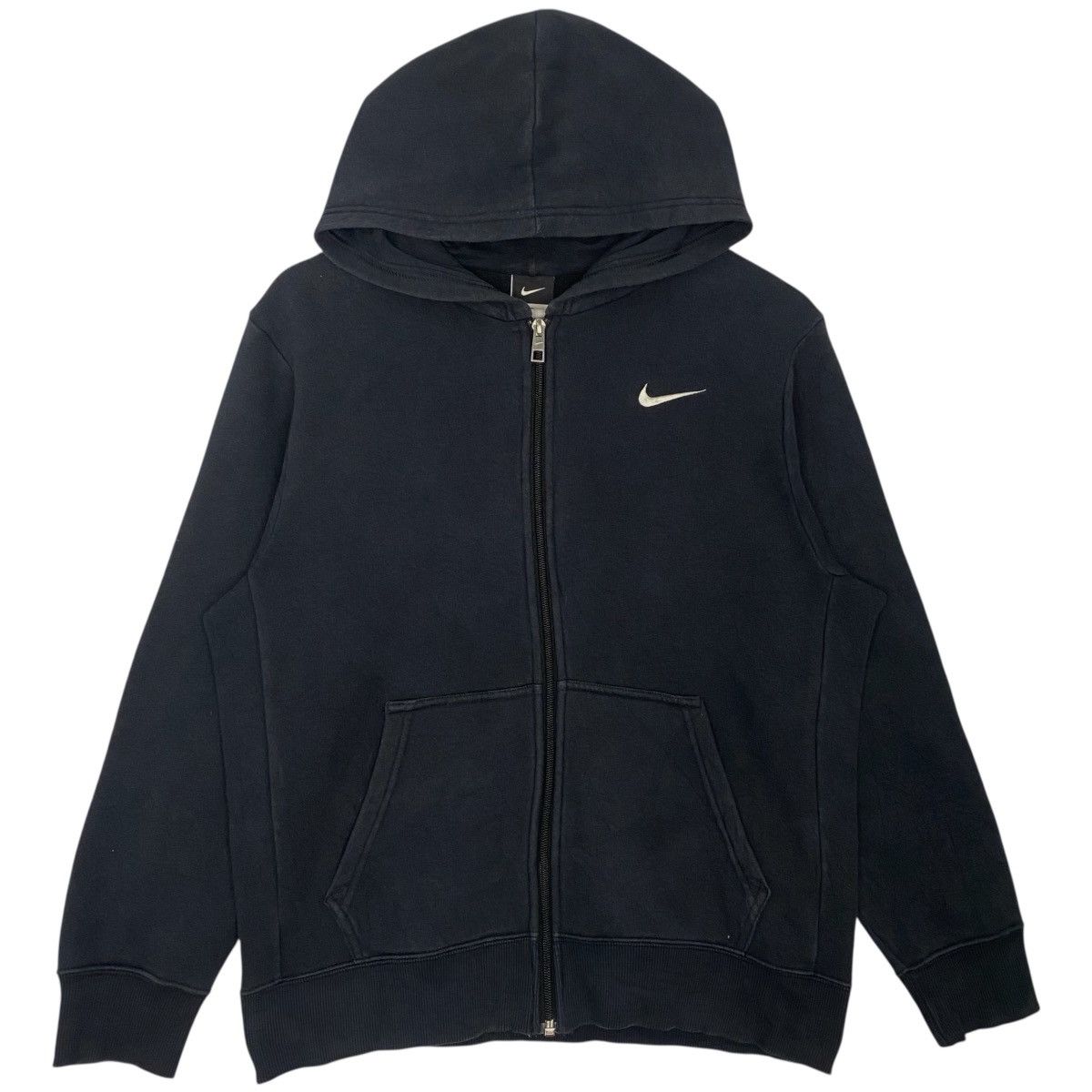 Vintage Vintage Nike Hoodie Sweater Small Logo Embroidery Black Size US L / EU 52-54 / 3 - 1 Thumbnail