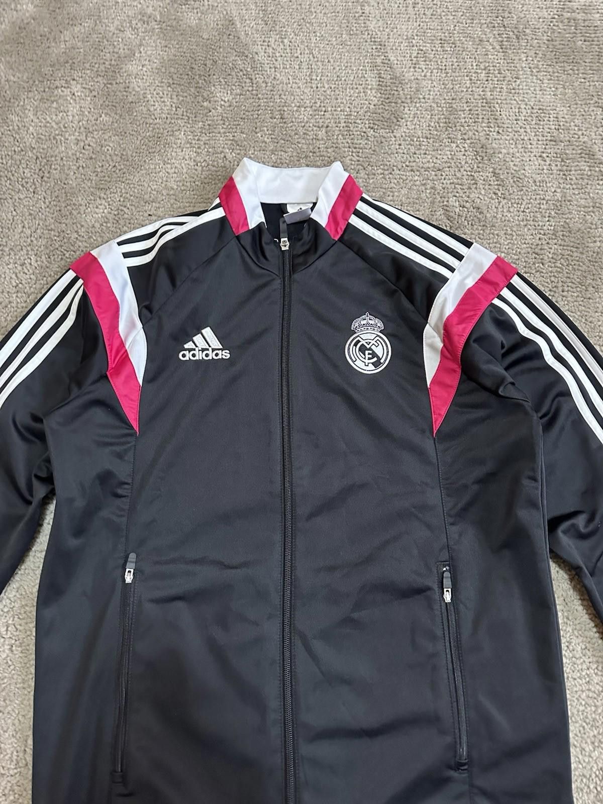 Adidas Adidas Real Madrid 2014/15 Football Soccer Track Jacket Sz M Size US M / EU 48-50 / 2 - 4 Thumbnail