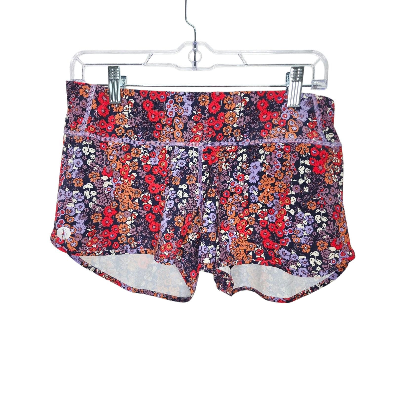 Other Smartwool Active Purple & Red Floral Running Shorts Size 31" - 1 Thumbnail