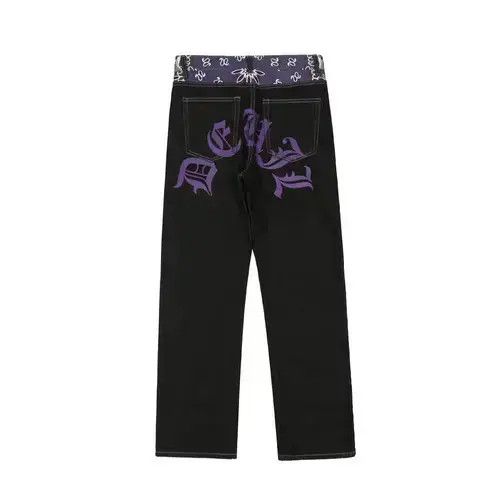 VIBE y2k skate hiphop pattern jeans Size US 32 / EU 48 - 2 Thumbnail
