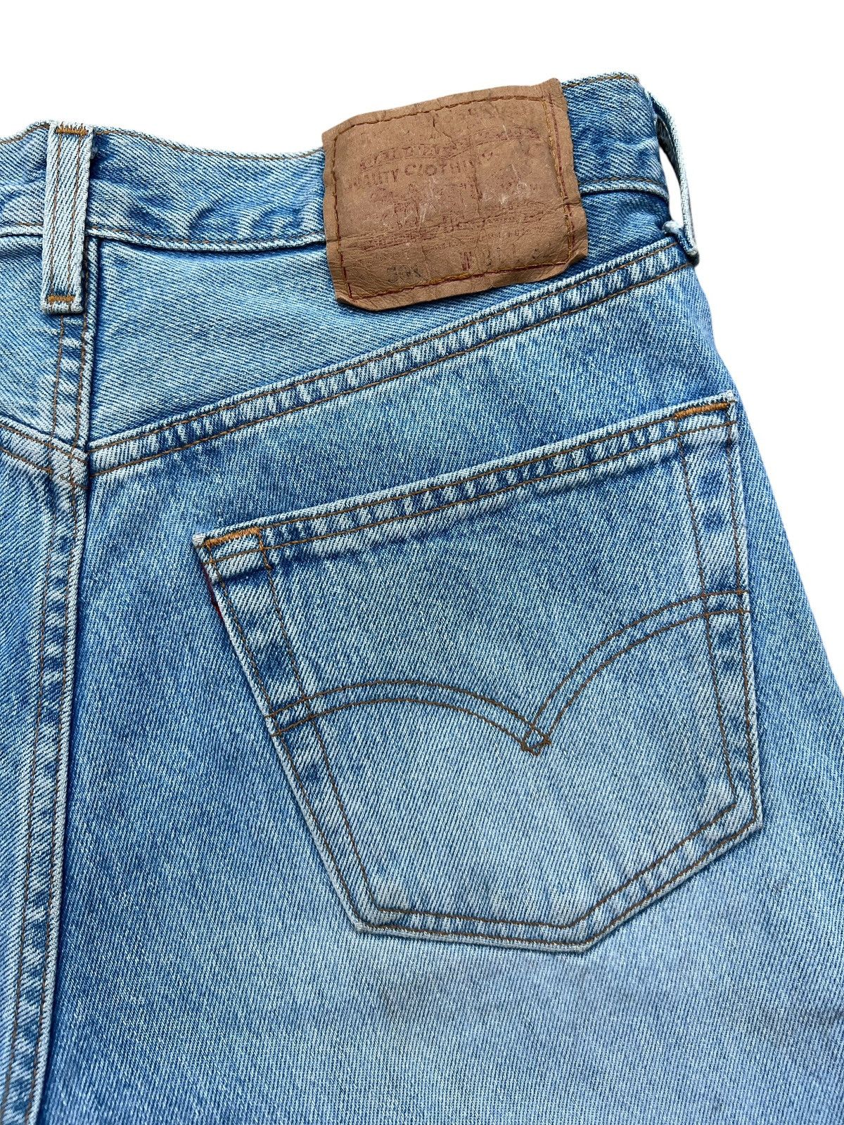 Levi's Vintage 90s Levis 501 USA Distressed Denim Jeans 31x31 Size 31" - 8 Thumbnail
