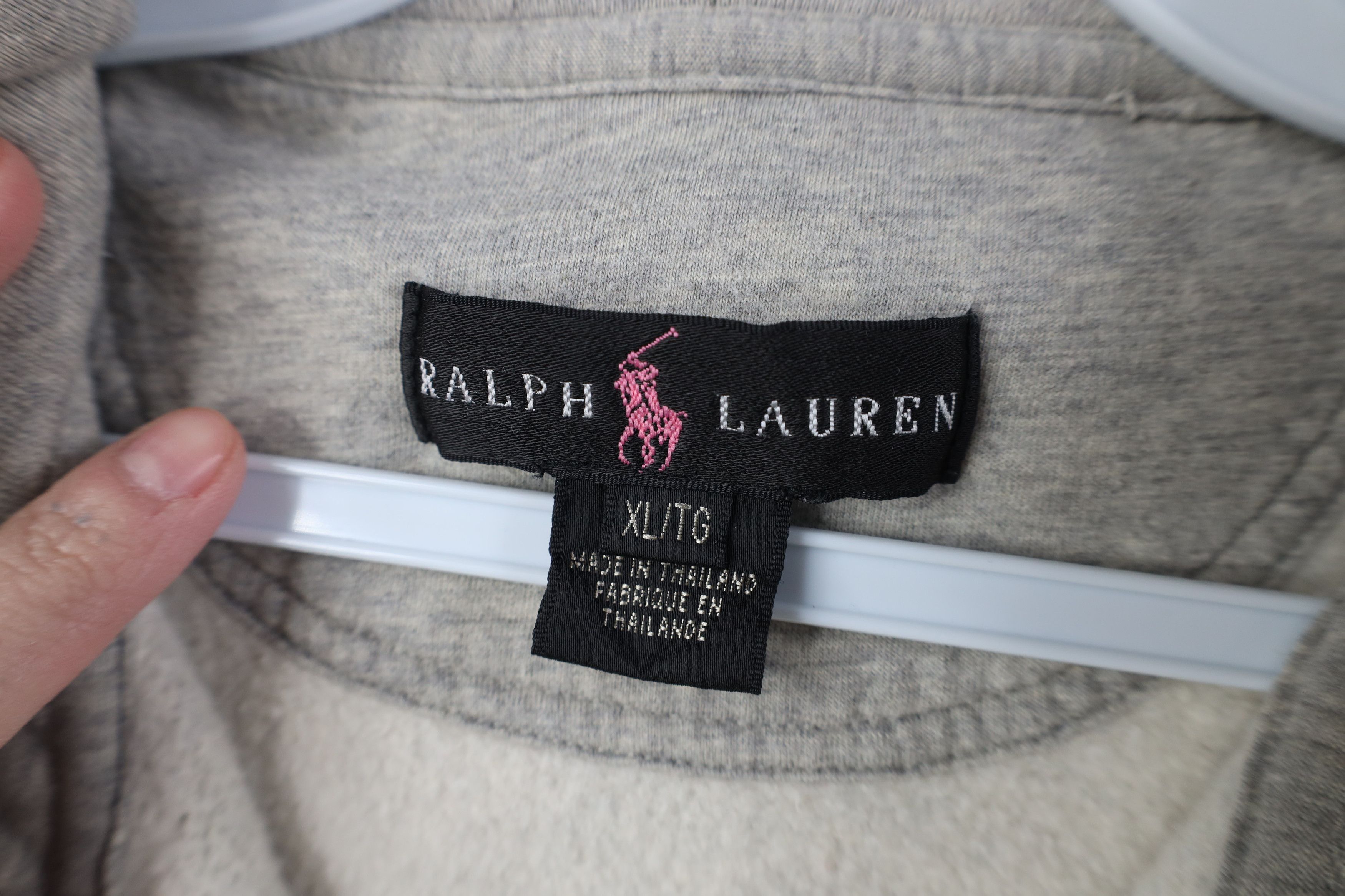 Ralph Lauren Vintage 90s Y2K Ralph Lauren Full Zip Hoodie Sweatshirt Size XL / US 12-14 / IT 48-50 - 9 Thumbnail