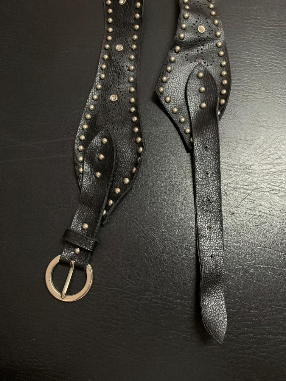 If Six Was Nine Black punk studded ring belt Size ONE SIZE - 2 Thumbnail