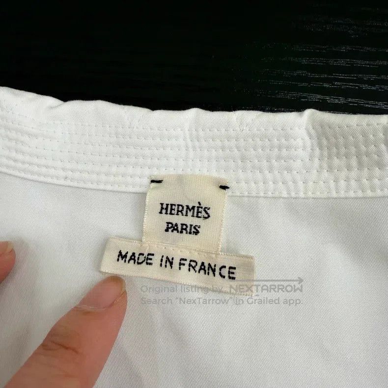 Hermes Hermes White Casual Wind Shirt Size M / US 6-8 / IT 42-44 - 3 Thumbnail