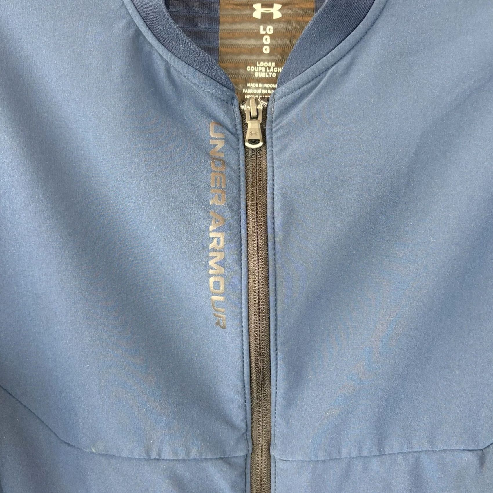 Under Armour Under Armour Golf Storm Evolution Daytona Jacket Mens L Navy Cold Gear Zip Read Size US L / EU 52-54 / 3 - 4 Thumbnail