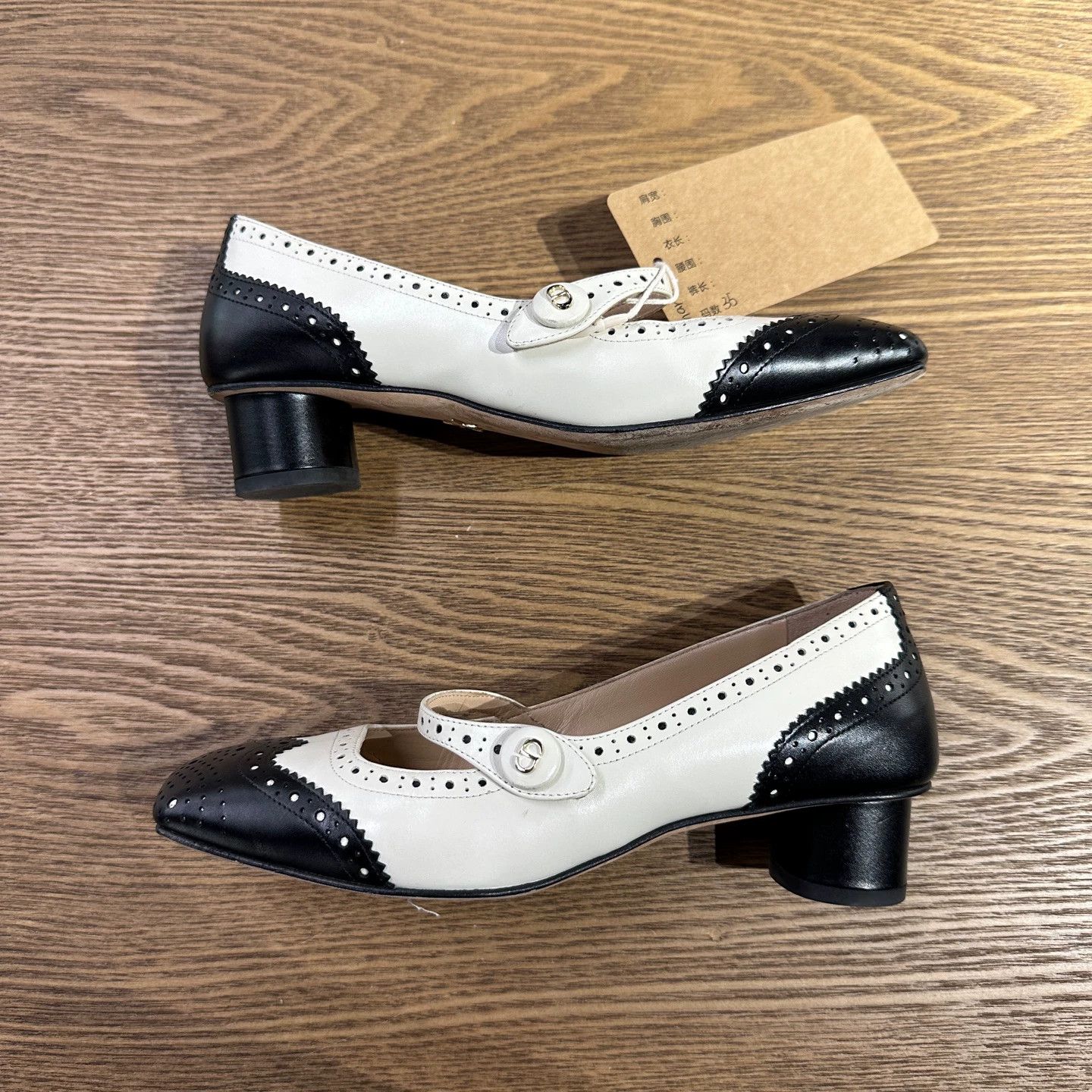 Dior Dior mar510 Spect leather square-toe heels 35 Size US 4.5 / IT 34.5 - 3 Thumbnail