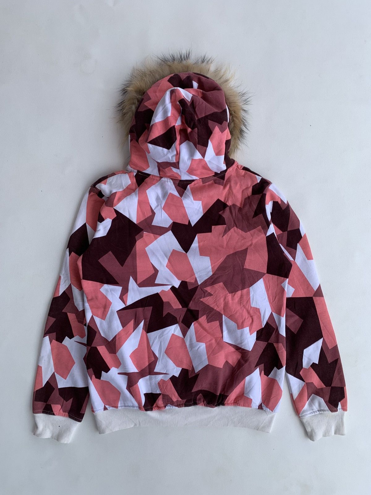 Japanese Brand AMAZING SUPEON ABSTRAC IFSIXWAS LGBSTYLE FUR HOOD Size US L / EU 52-54 / 3 - 9 Thumbnail