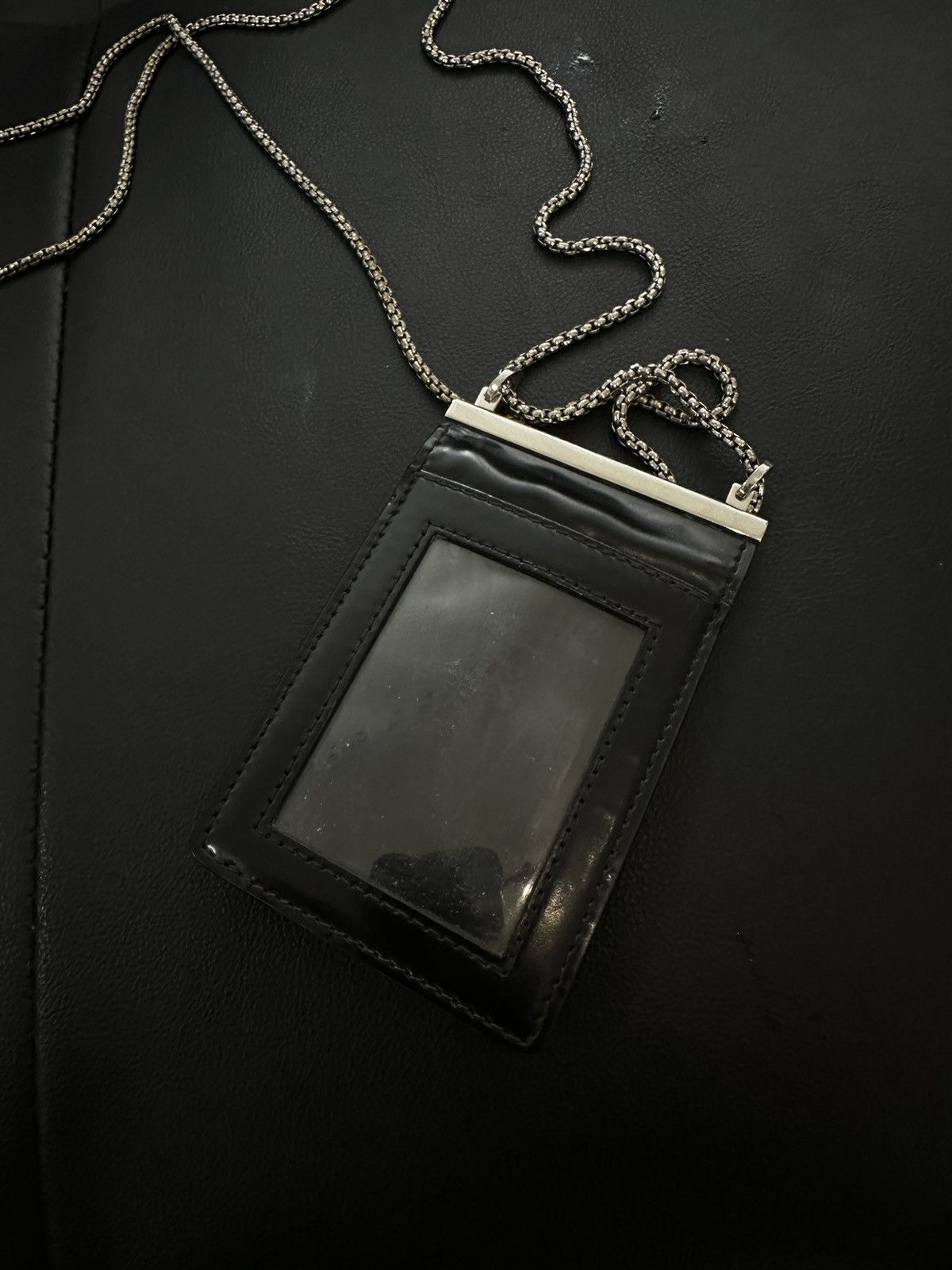 Prada PRADA Credit Card Holder Wallet Leather Size ONE SIZE - 7 Thumbnail