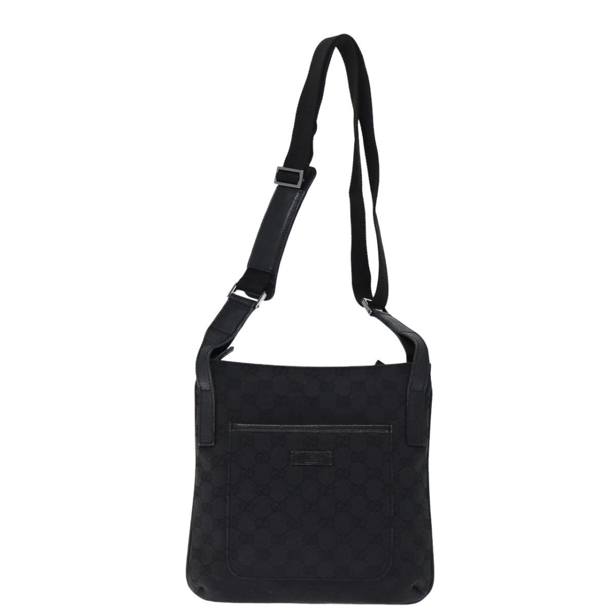 Gucci Gg Canvas Black Canvas Shoulder Bag (Pre-Owned) Size ONE SIZE - 1 Thumbnail