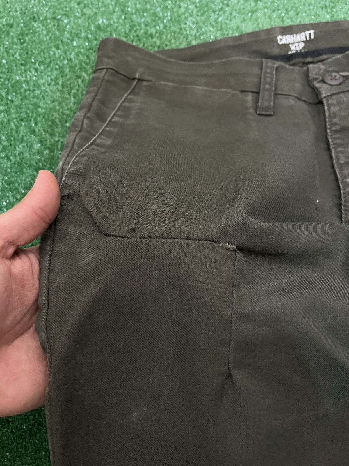 Carhartt × Carhartt Wip × Vintage Vintage Carhartt Straight Fit Chino Sid Pants Size US 29 - 9 Thumbnail