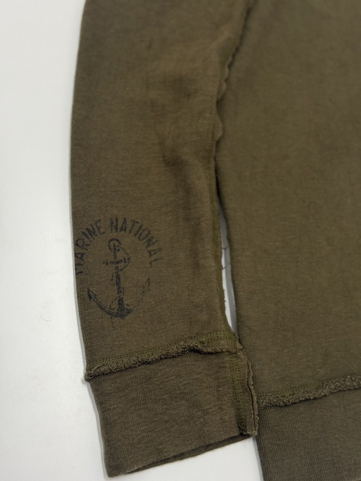 Japanese Brand ⚡️FITH WORKS Olive Raw Edge Sweat Japanese American Military Size US XS / EU 42 / 0 - 14 Thumbnail