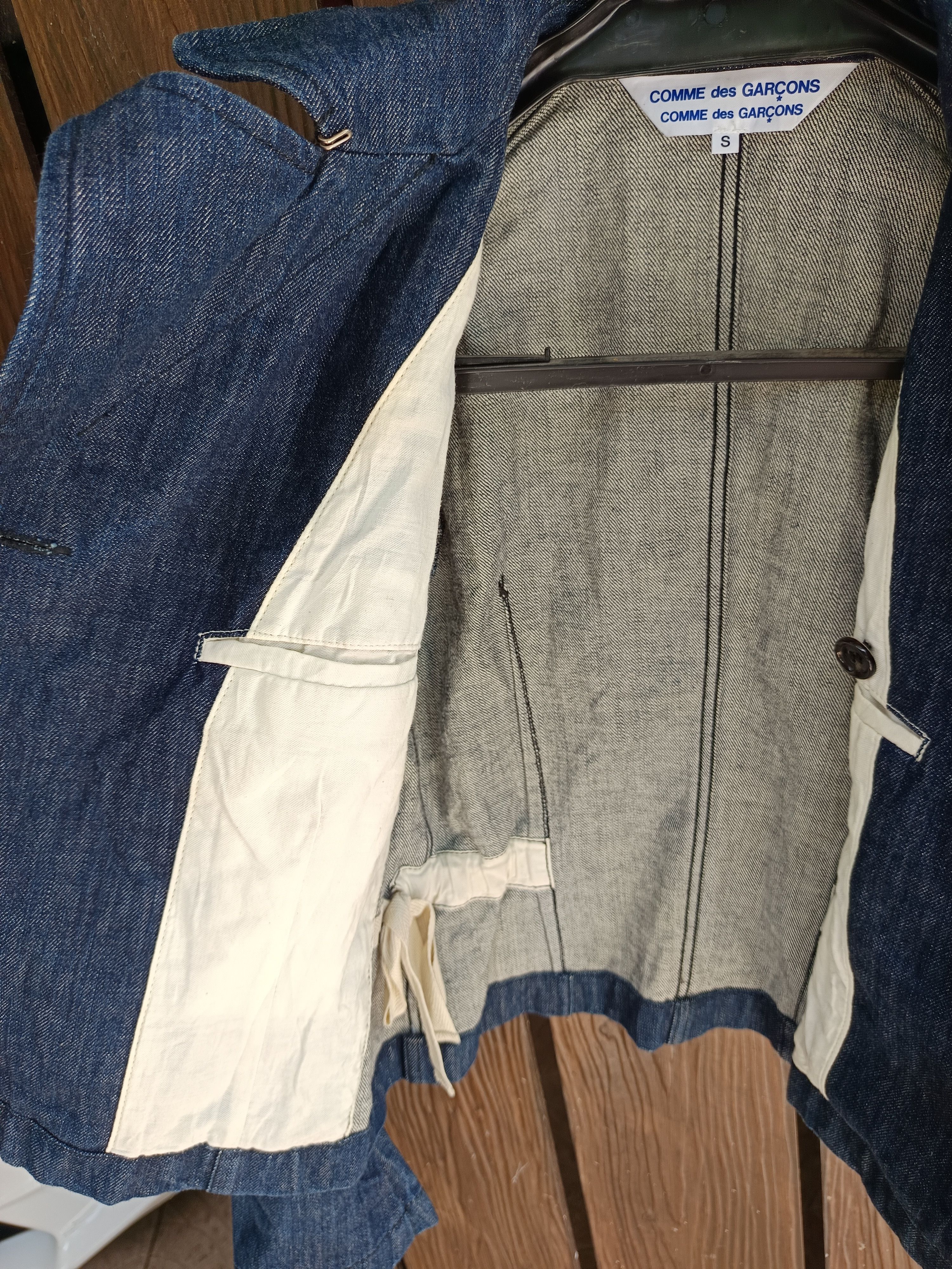 Comme des Garcons Vintage ad2004 zipper cropped denim jacket Size US S / EU 44-46 / 1 - 4 Thumbnail