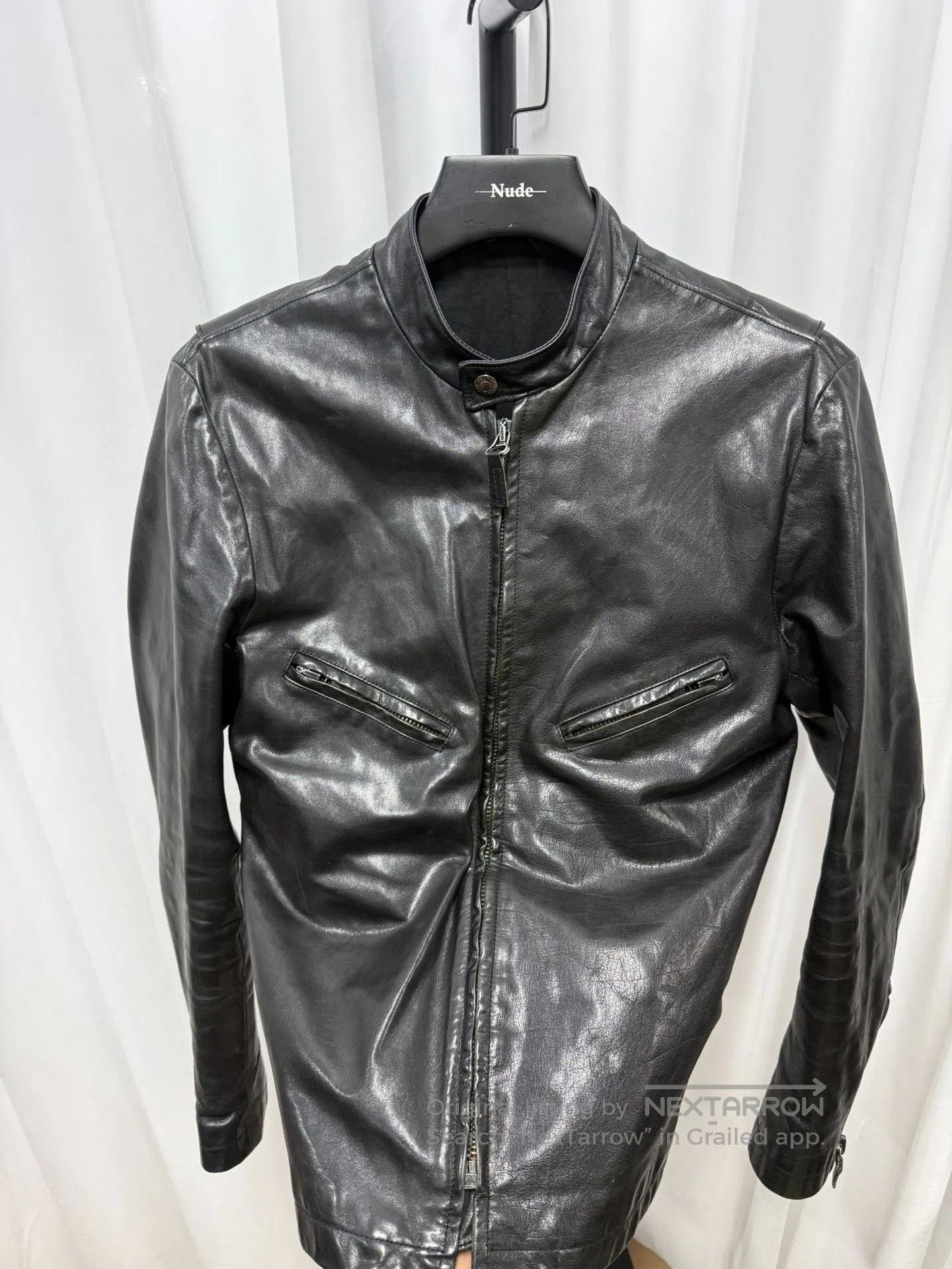 Helmut Lang Helmut Lang Black Leather Moto Jacket. Size US S / EU 44-46 / 1 - 4 Thumbnail