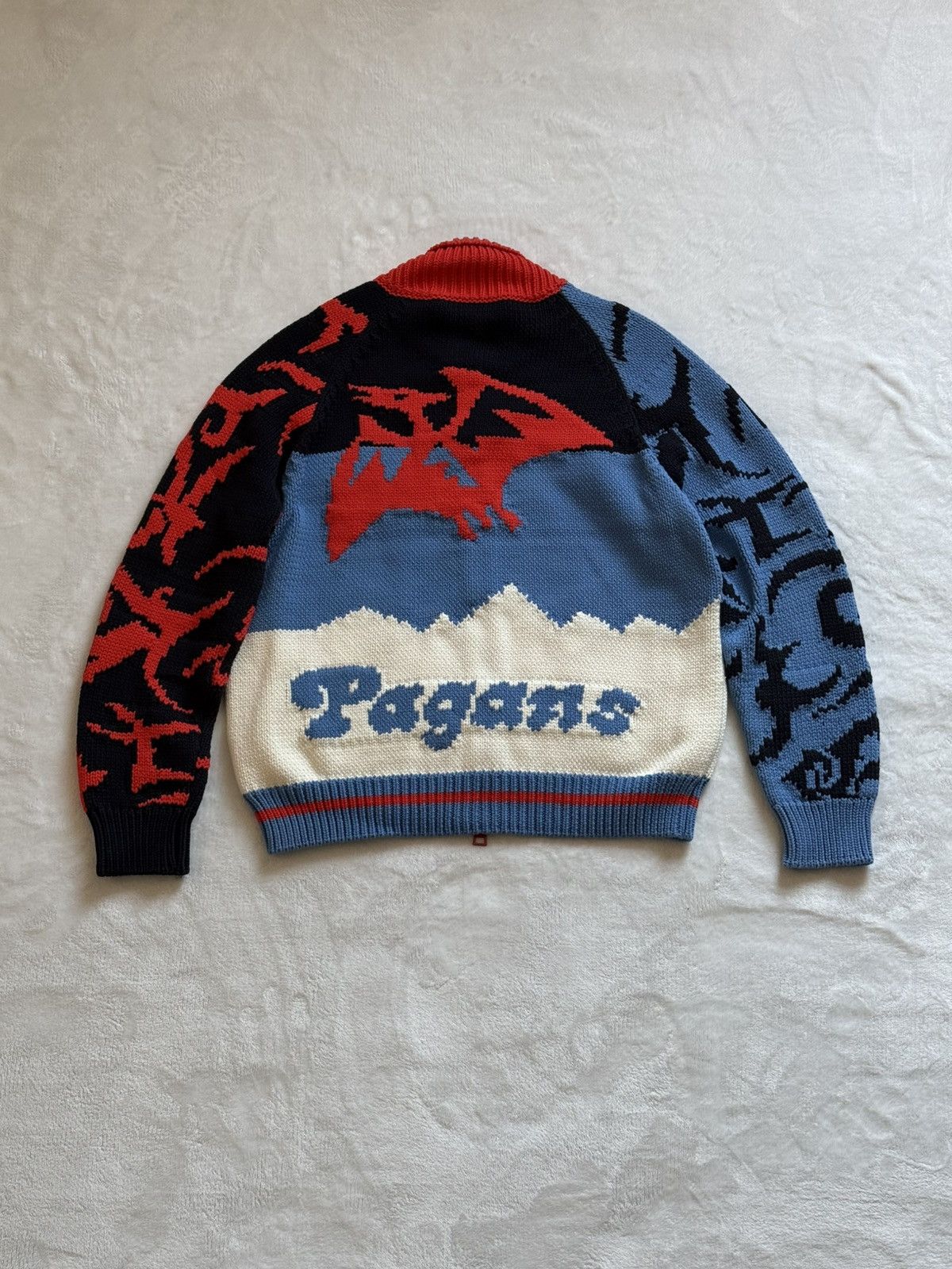 Aries Aries Varsity Knit Multicolor Jacket (M) Size US M / EU 48-50 / 2 - 2 Thumbnail