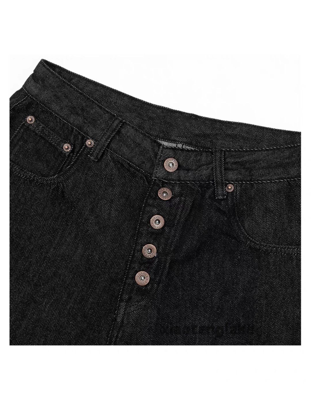 Designer Unisex washed faded cleanfit yuppie loose hiphop shorts Size US 30 / EU 46 - 5 Thumbnail