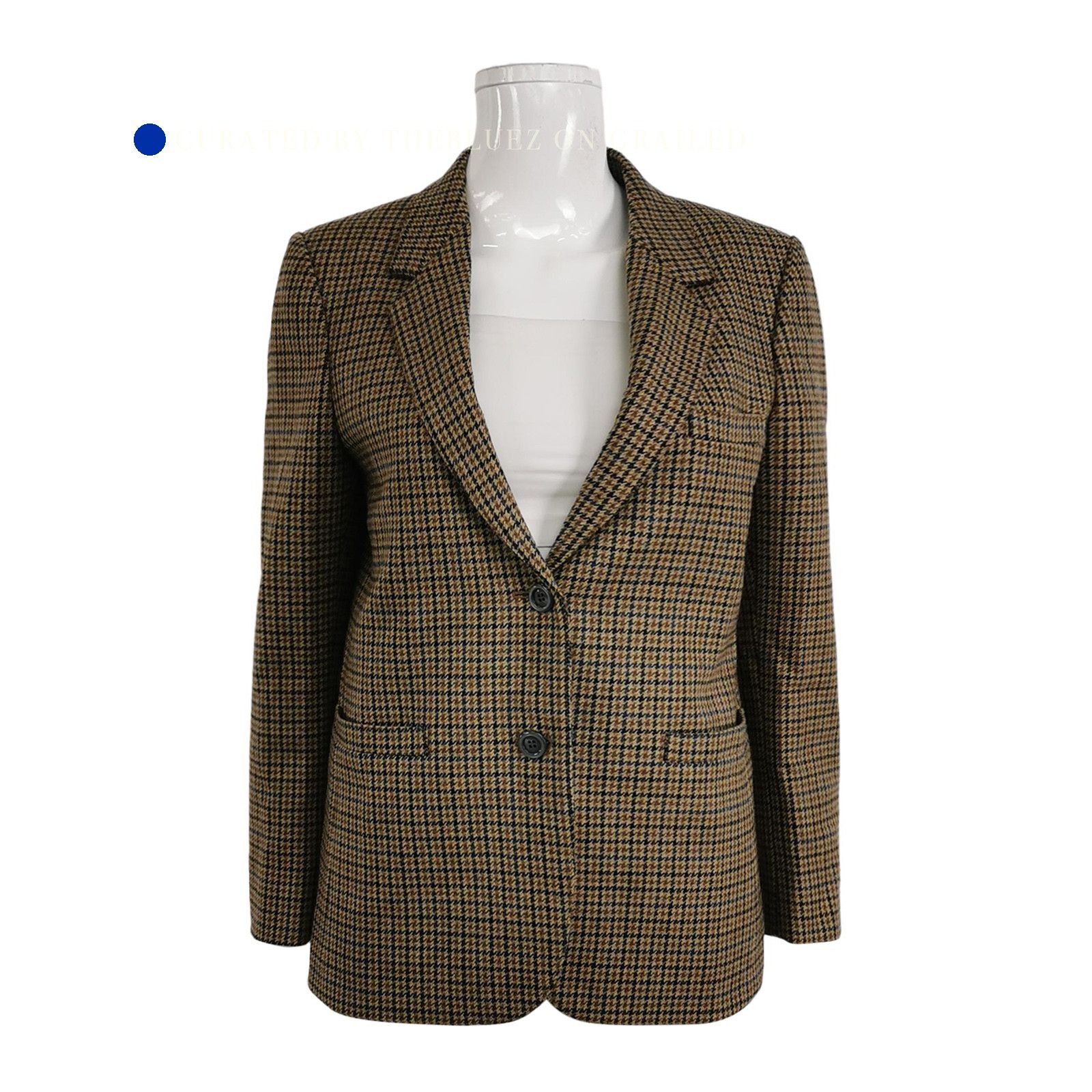 Gucci Elegant Brown Plaid Wool Blazer Size US M / EU 48-50 / 2 - 1 Thumbnail