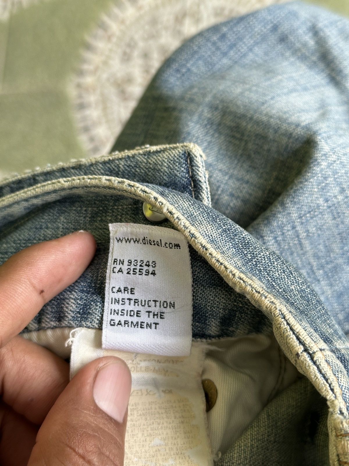 Diesel Flare Bootcut💥 DieseL Blue Washed BootCut Style💥 Size US 33 - 7 Thumbnail