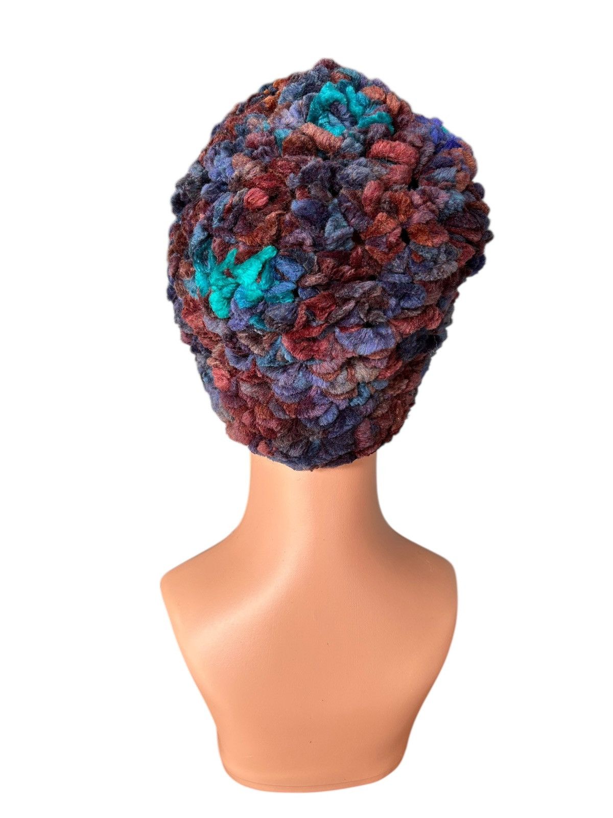 Kapital Crochet Knitted Handmade big Beanie Hats Size ONE SIZE - 7 Thumbnail