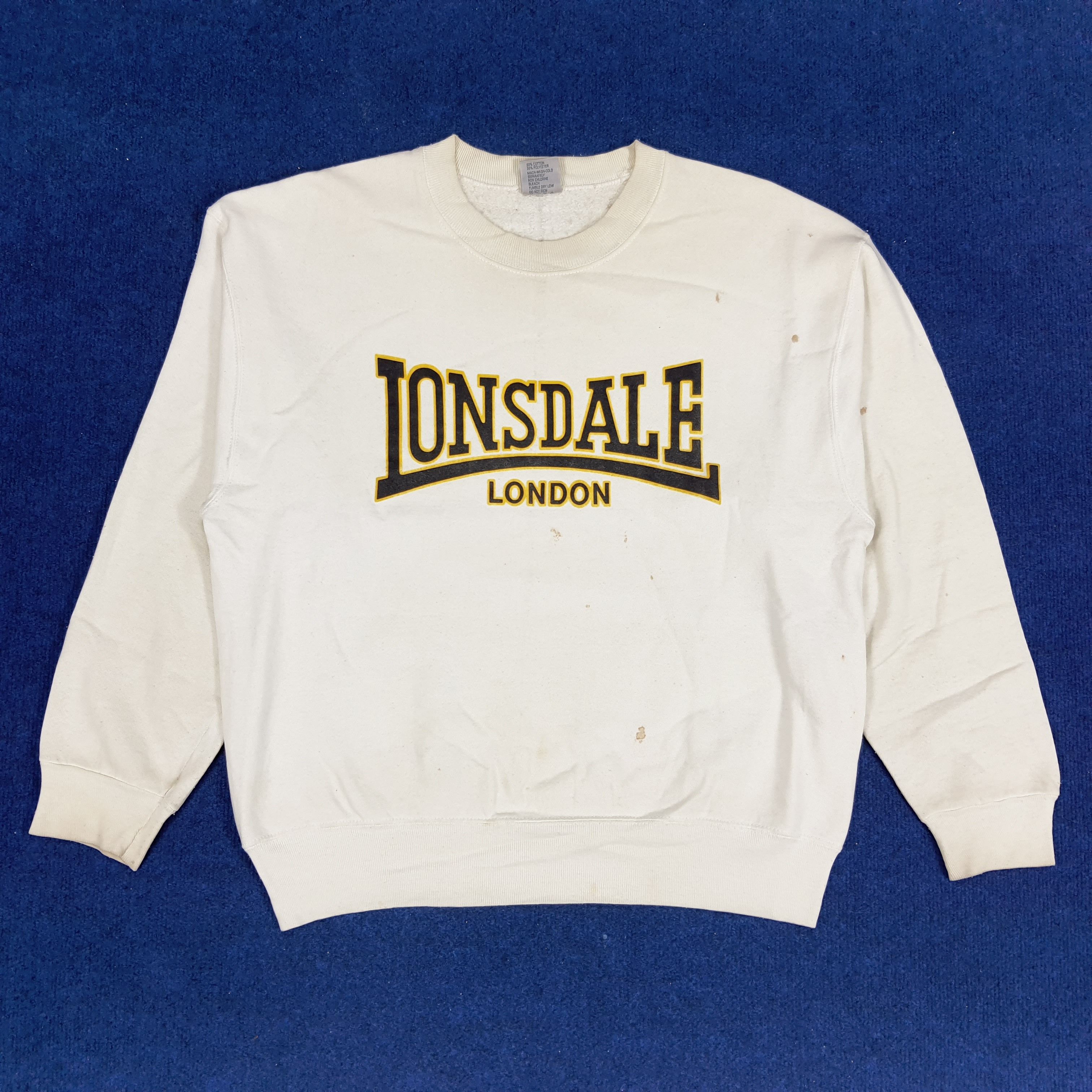Lonsdale × Vintage Vintage Lonsdale London Boxing MMA Martial Sports Sweatshirt Size US L / EU 52-54 / 3 - 1 Thumbnail