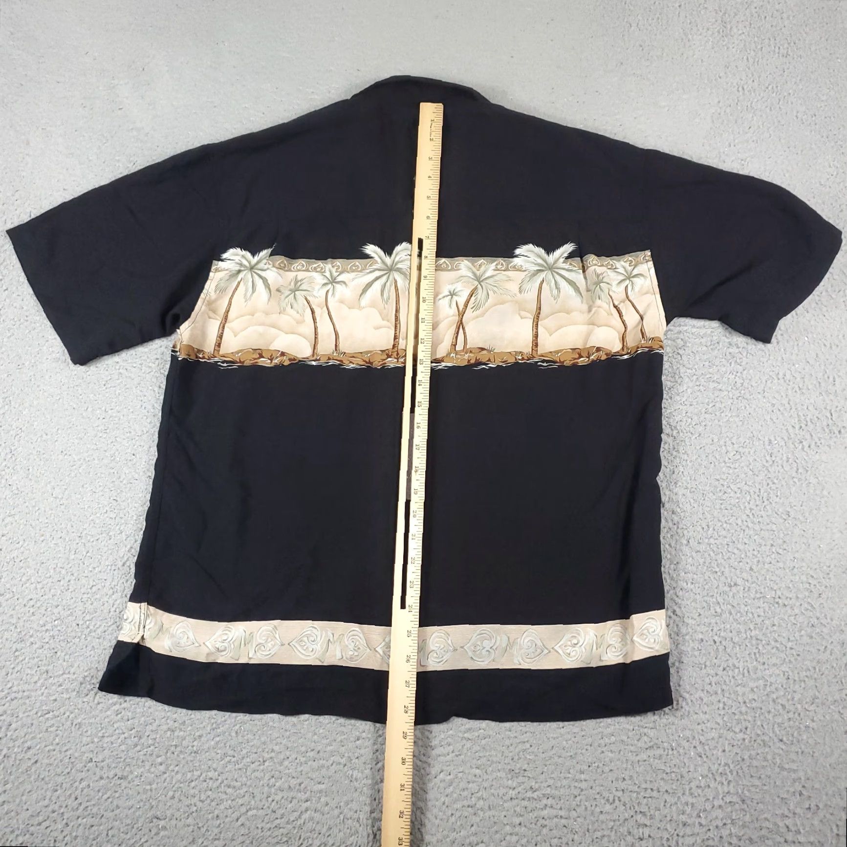 Vintage Bamboo Cay Shirt Mens M Black Rayon Short Sleeve Button-Up Casual Classic Hawaiian Aloha 70s? Size US M / EU 48-50 / 2 - 3 Thumbnail