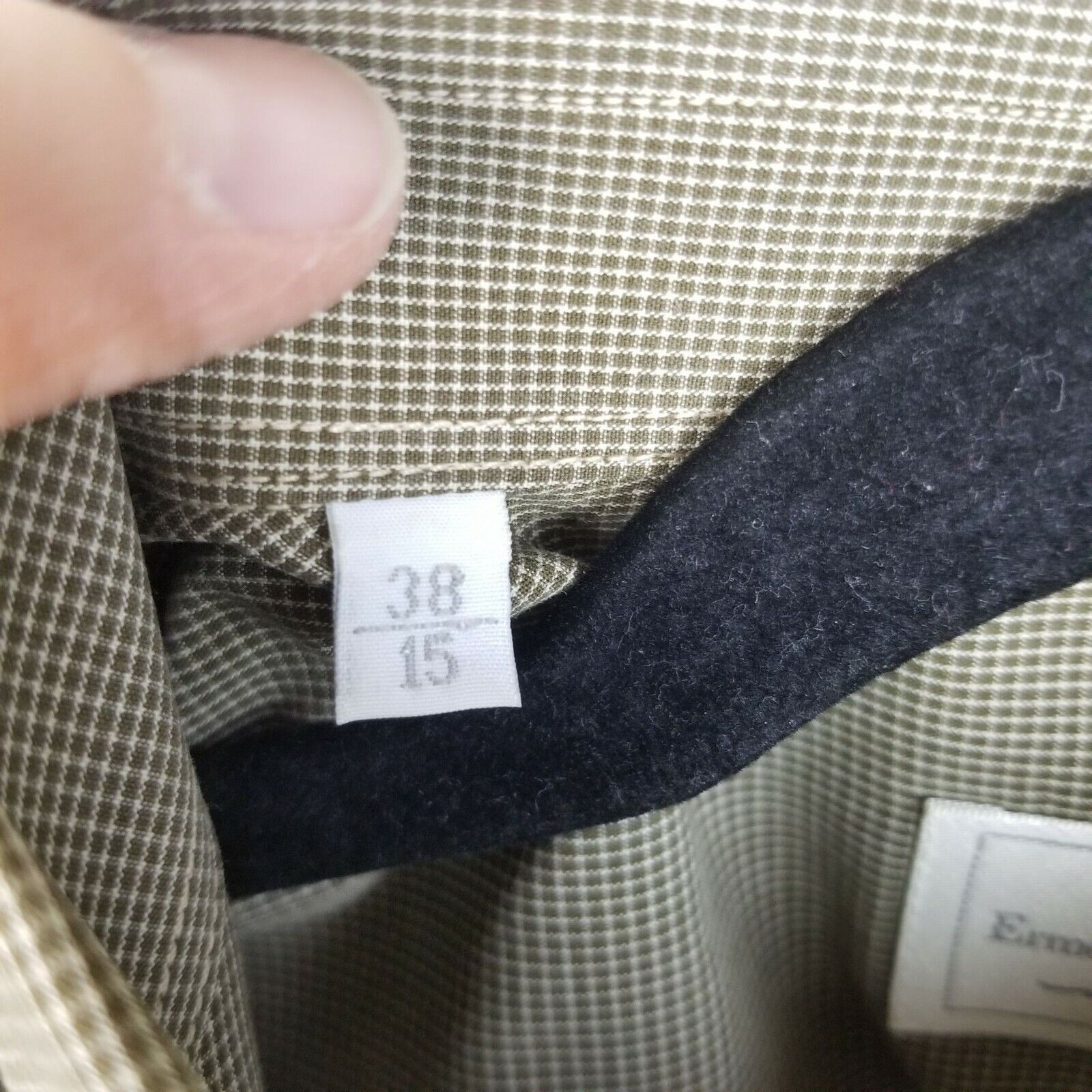 Ermenegildo Zegna Ermenegildo Zegna Soft Gingham Dress Shirt Size 38 Boardroom Size US L / EU 52-54 / 3 - 7 Thumbnail